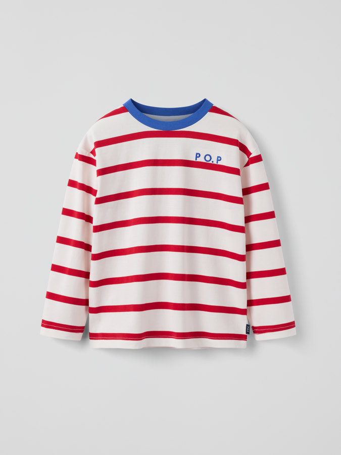 Långärmad t-shirt randig