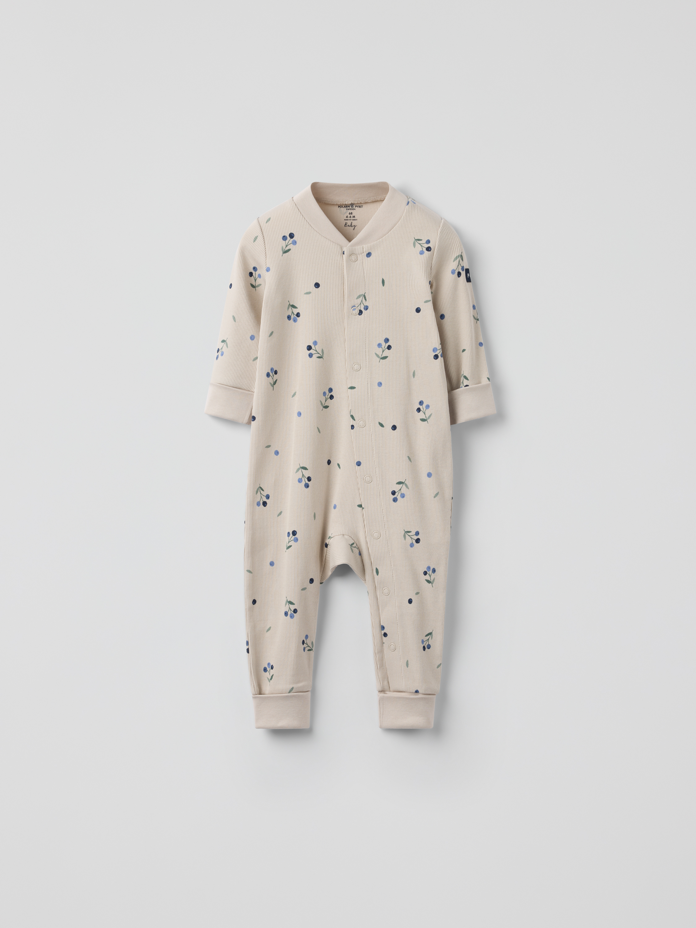 Pyjamasoverall blåbär | barnklader - klader - sparkdrakt-overall | BabyMode