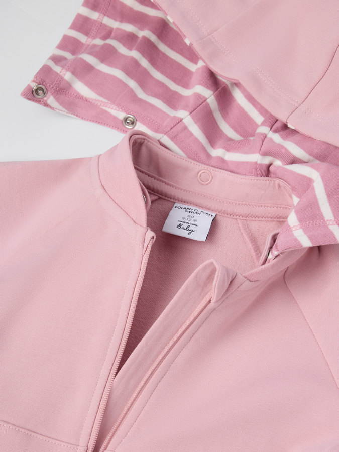 Sweatshirtoverall med luva