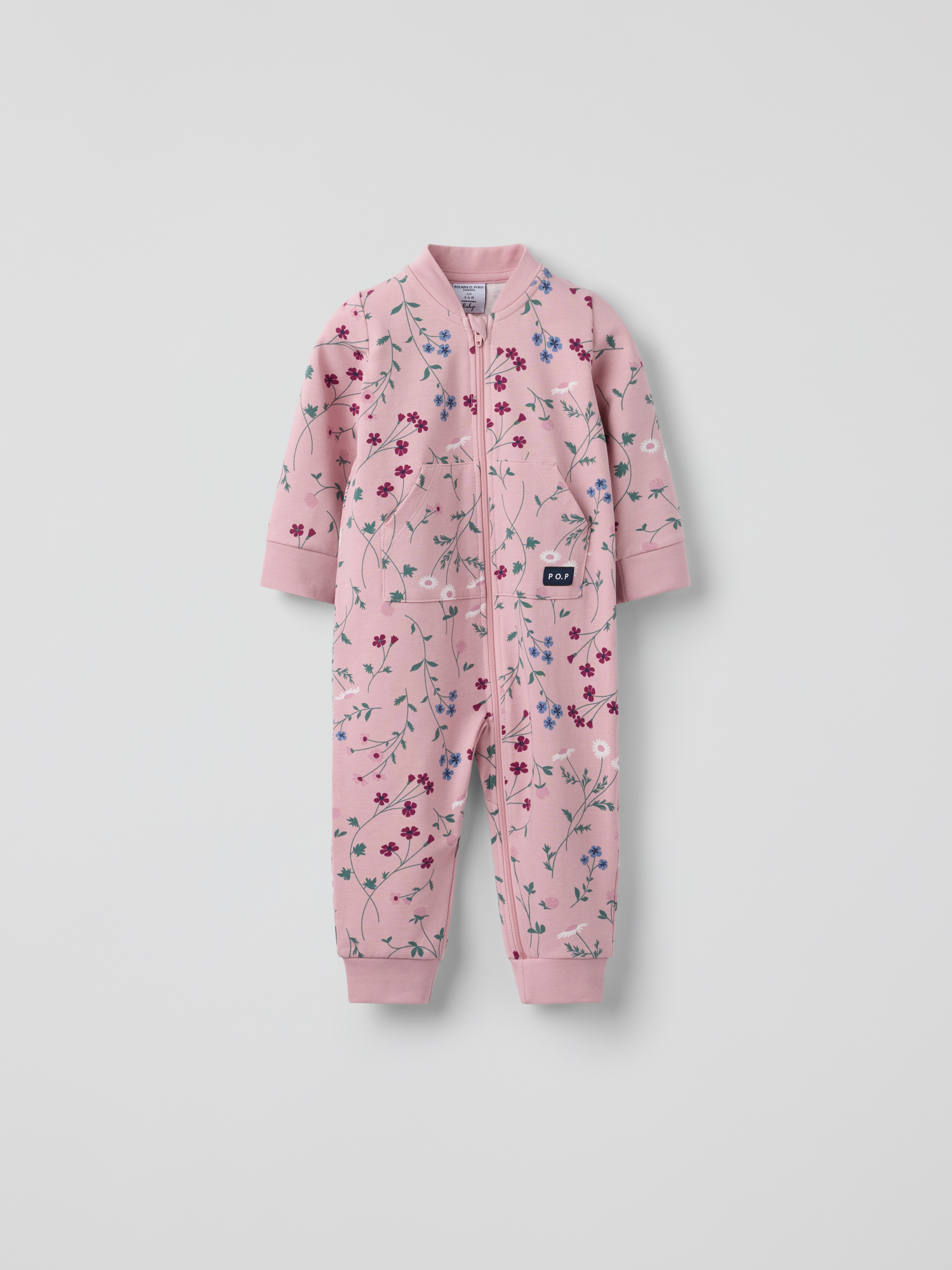 Sweatshirtoverall blommig | barnklader - klader - sparkdrakt-overall | BabyMode