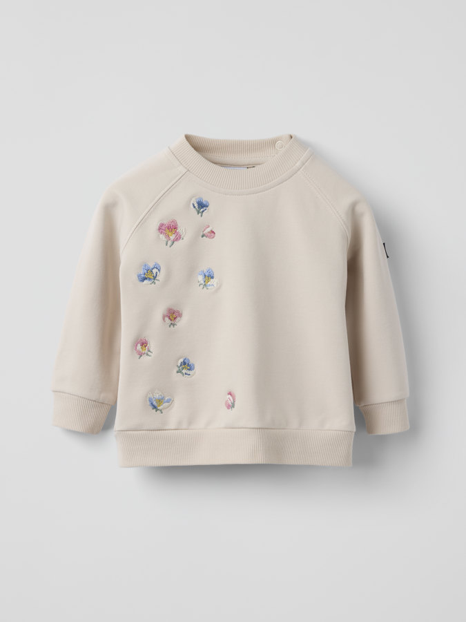 Sweatshirt blommor baby