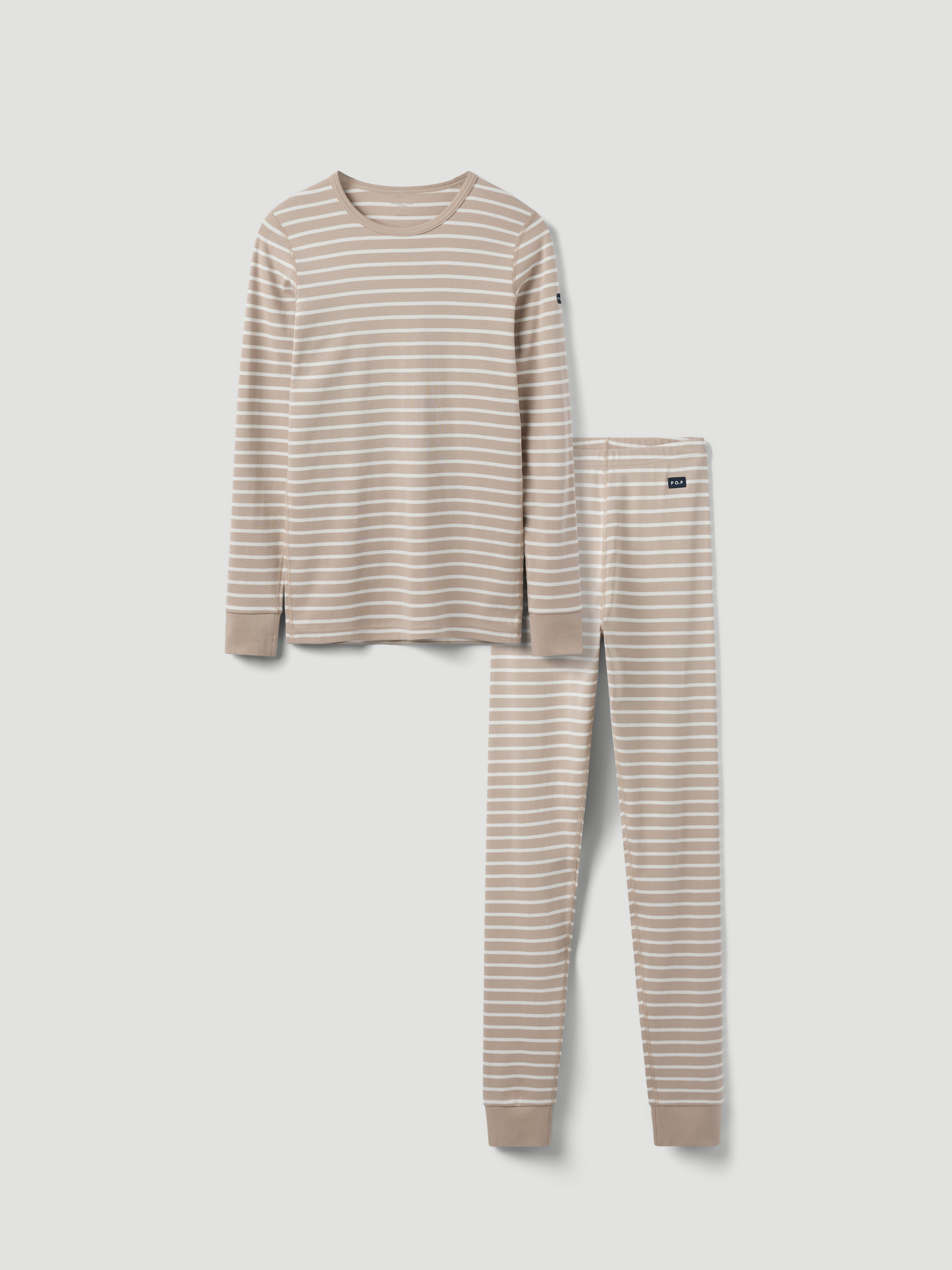 Byxa och tröja randig vuxen | barnklader - pyjamas-nattlinnen - pyjamas | BabyMode