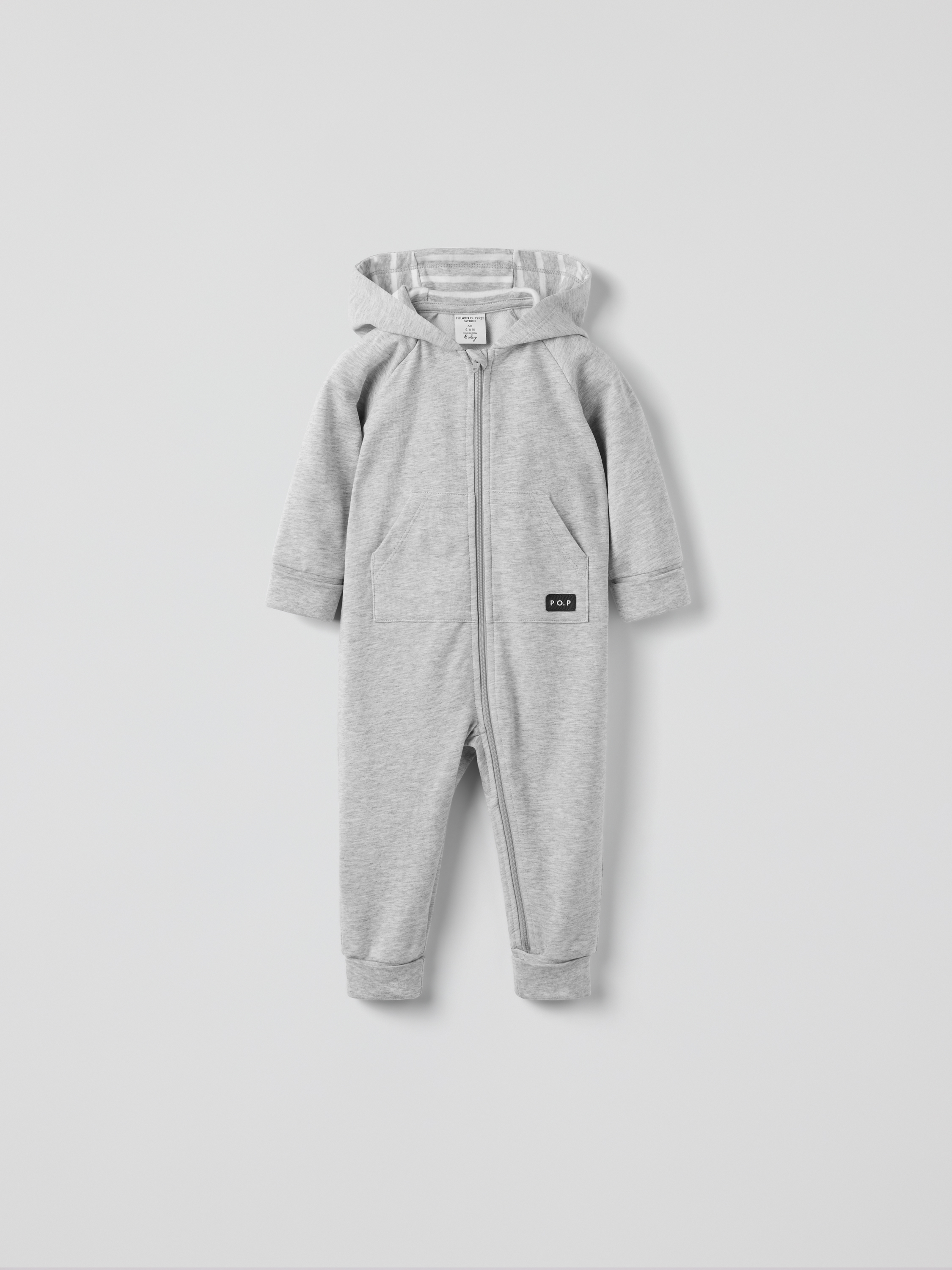 Sweatshirtoverall med luva | barnklader - klader - sparkdrakt-overall | BabyMode