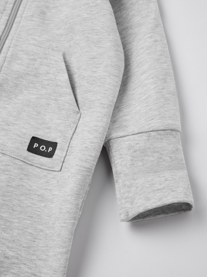 Sweatshirtoverall med luva