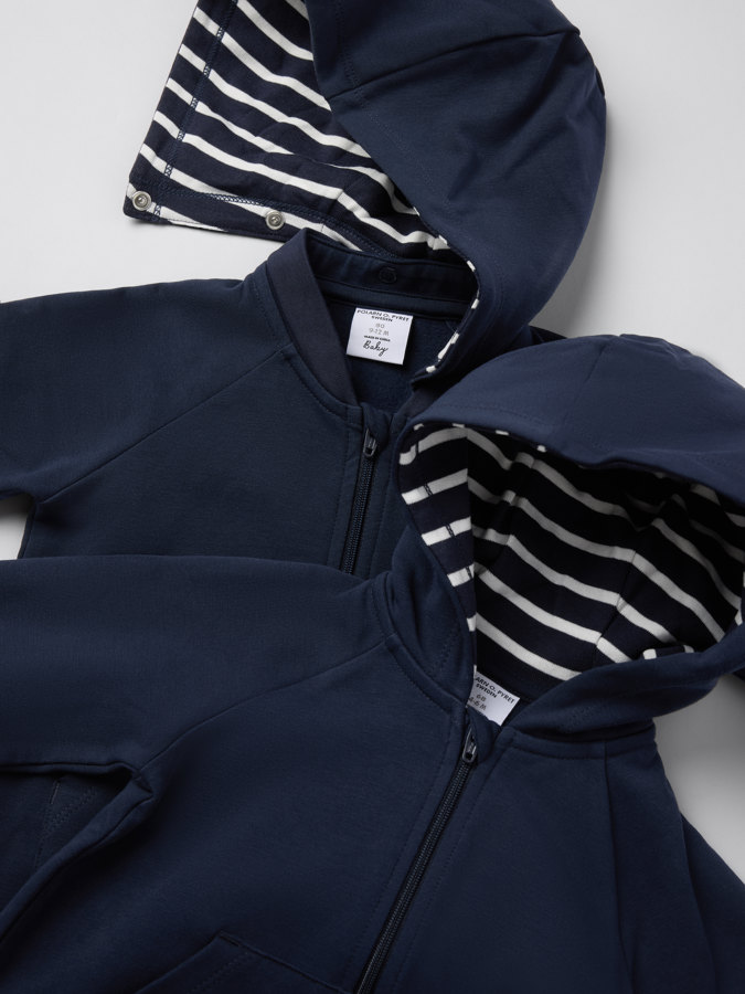Sweatshirtoverall med luva