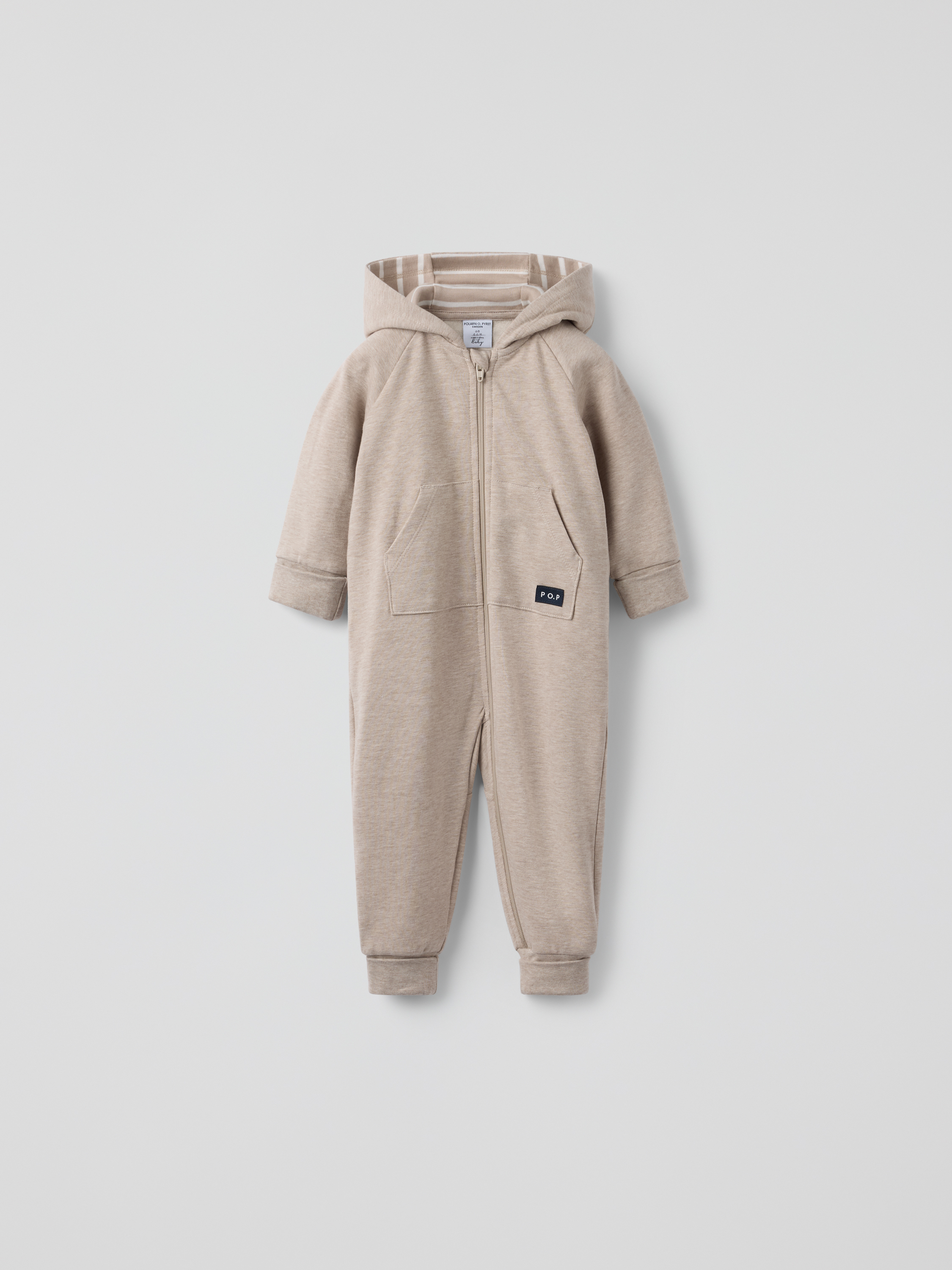 Sweatshirtoverall med luva | barnklader - klader - sparkdrakt-overall | BabyMode