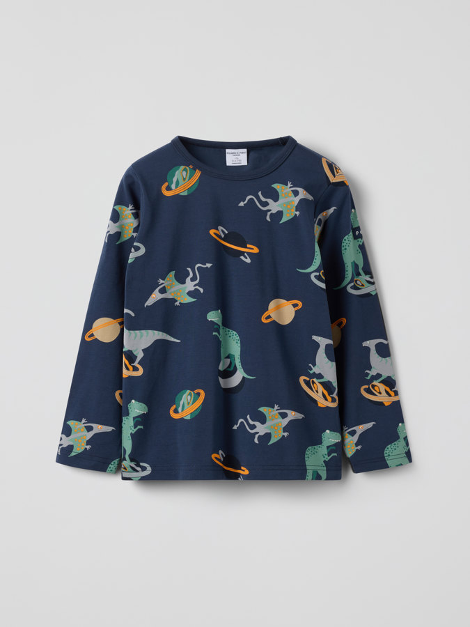 Långärmad t-shirt dinosaurier