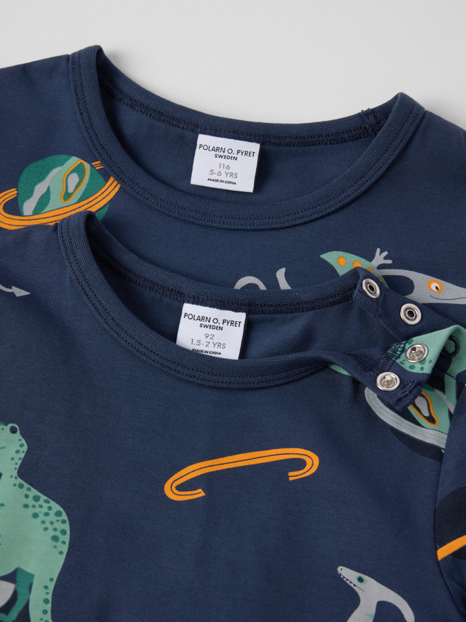 Långärmad t-shirt dinosaurier