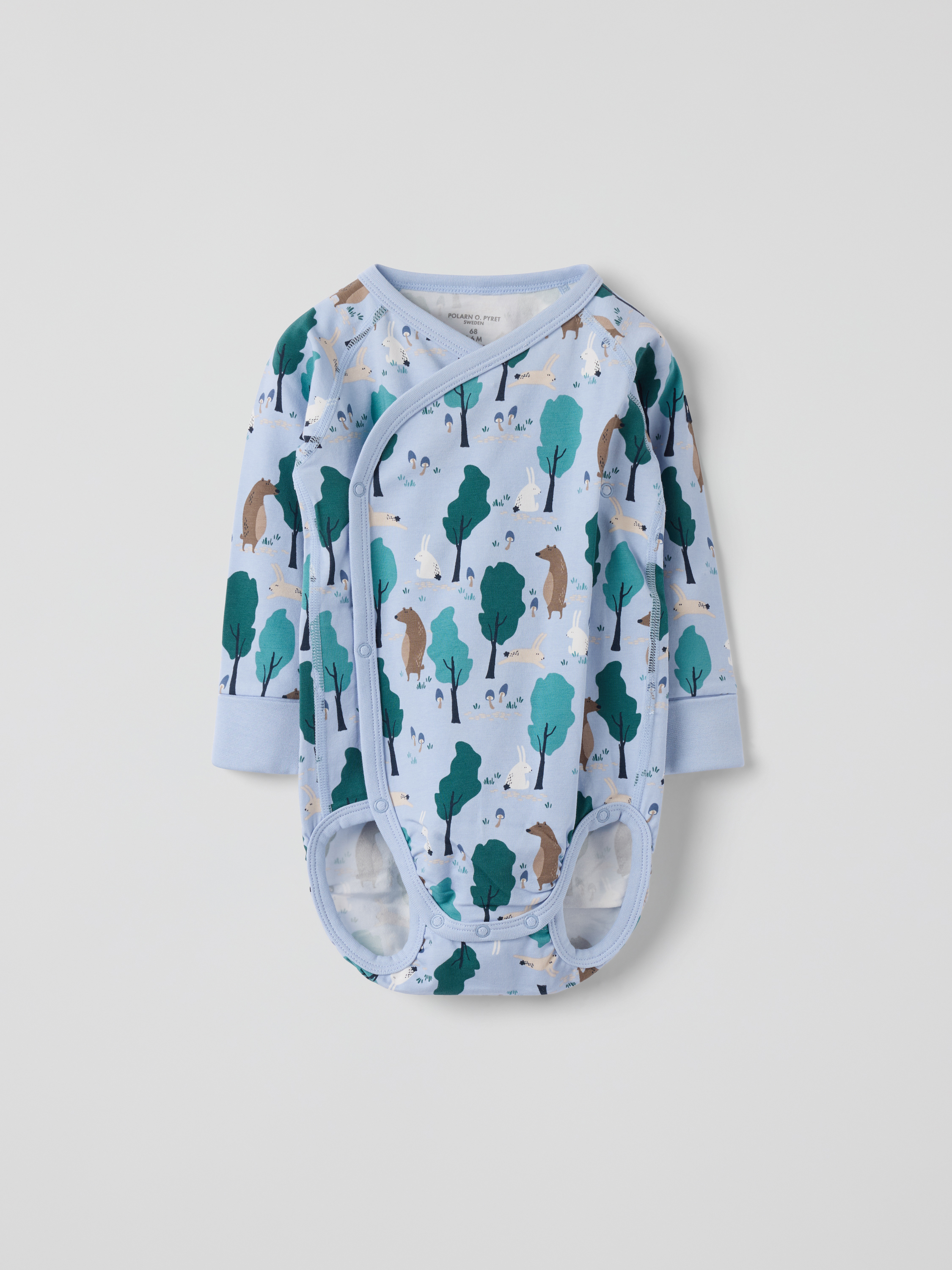 Förlängningsbar omlottbody skog | barnklader - klader - bodys | BabyMode