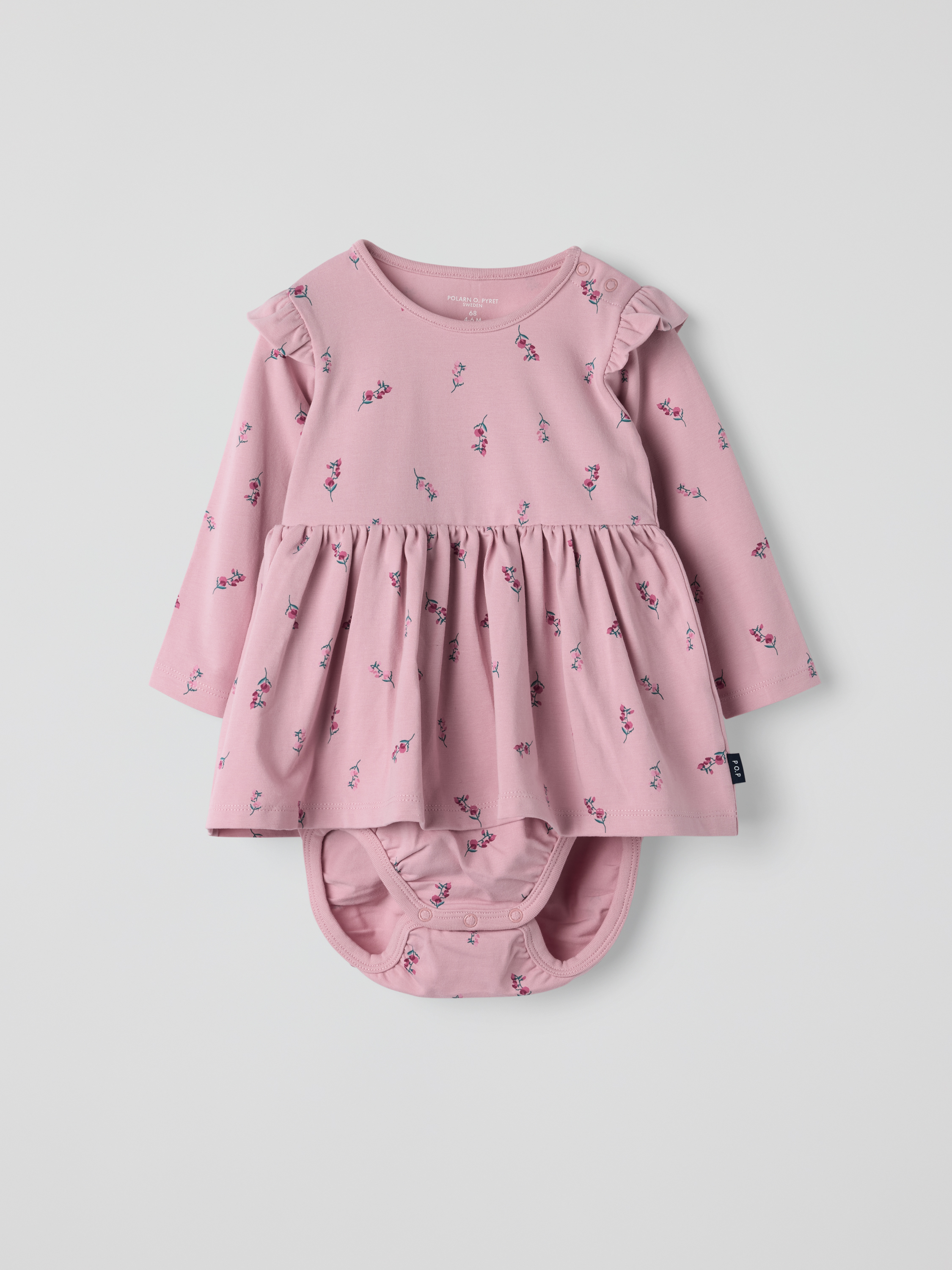Klänningsbody blommig | barnklader - klader - bodys | BabyMode
