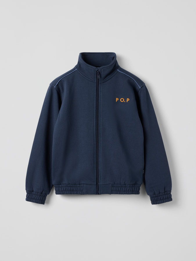 Sweatshirt med dragkedja
