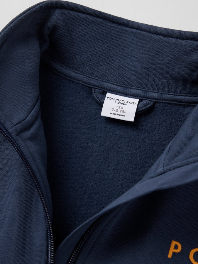 Sweatshirt med dragkedja