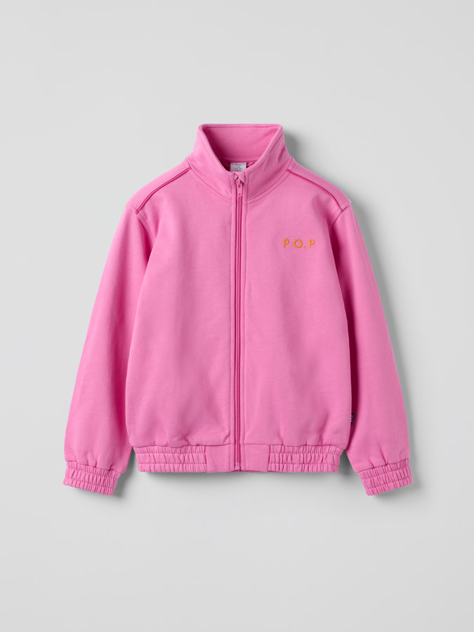Sweatshirt med dragkedja