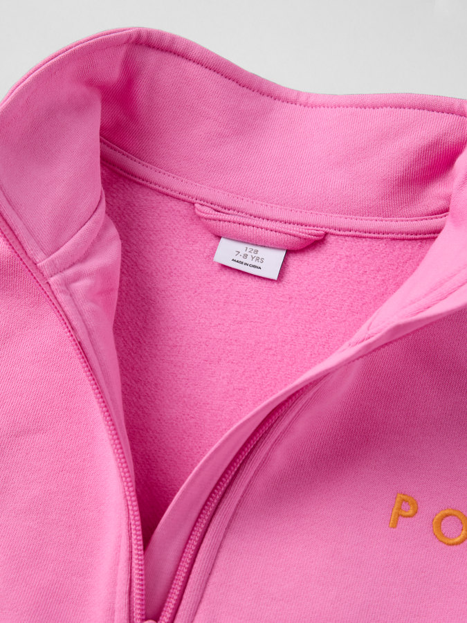 Sweatshirt med dragkedja