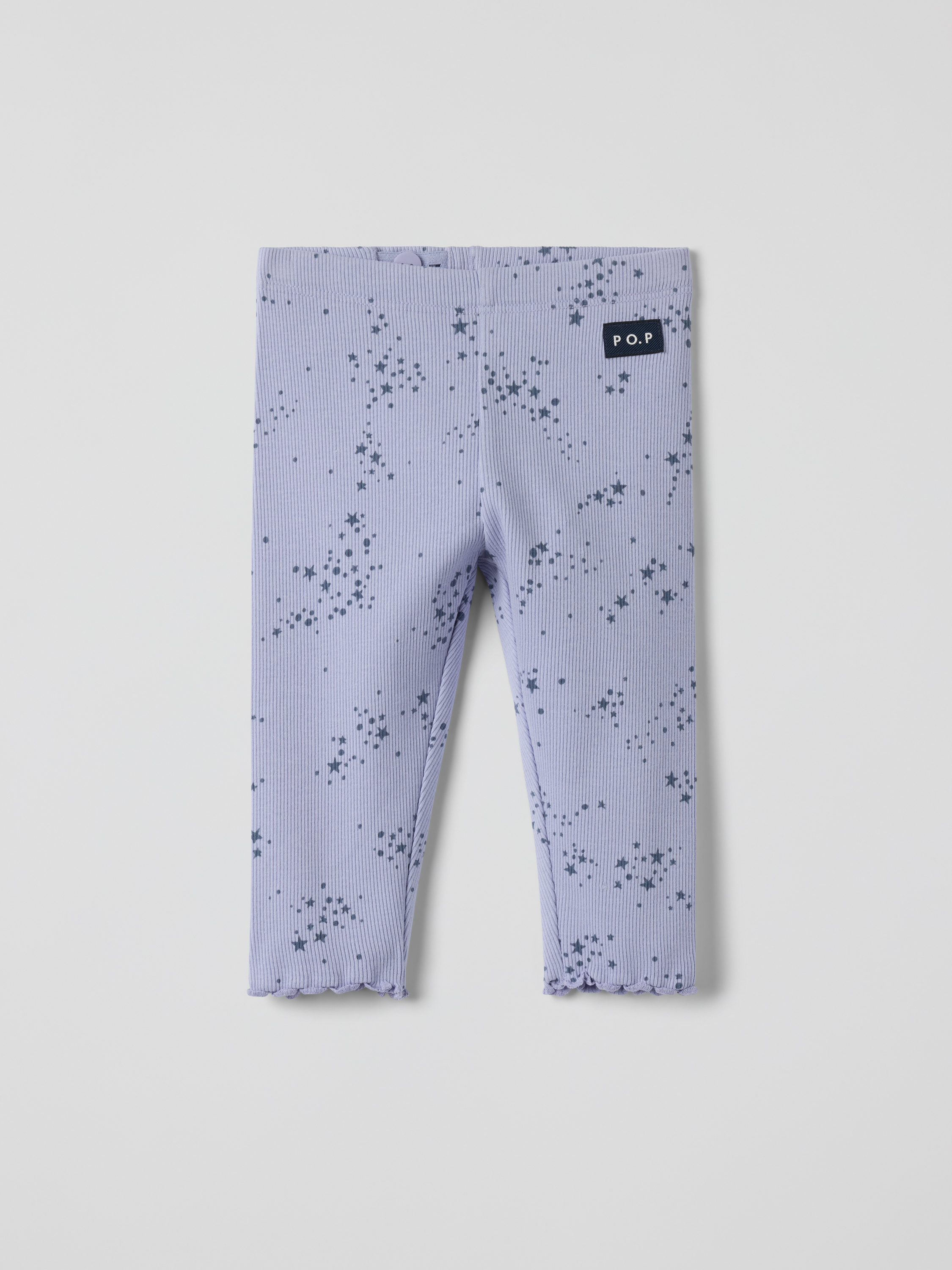 Ribbade leggings stjärnor | barnklader - klader - underdelar - leggings | BabyMode