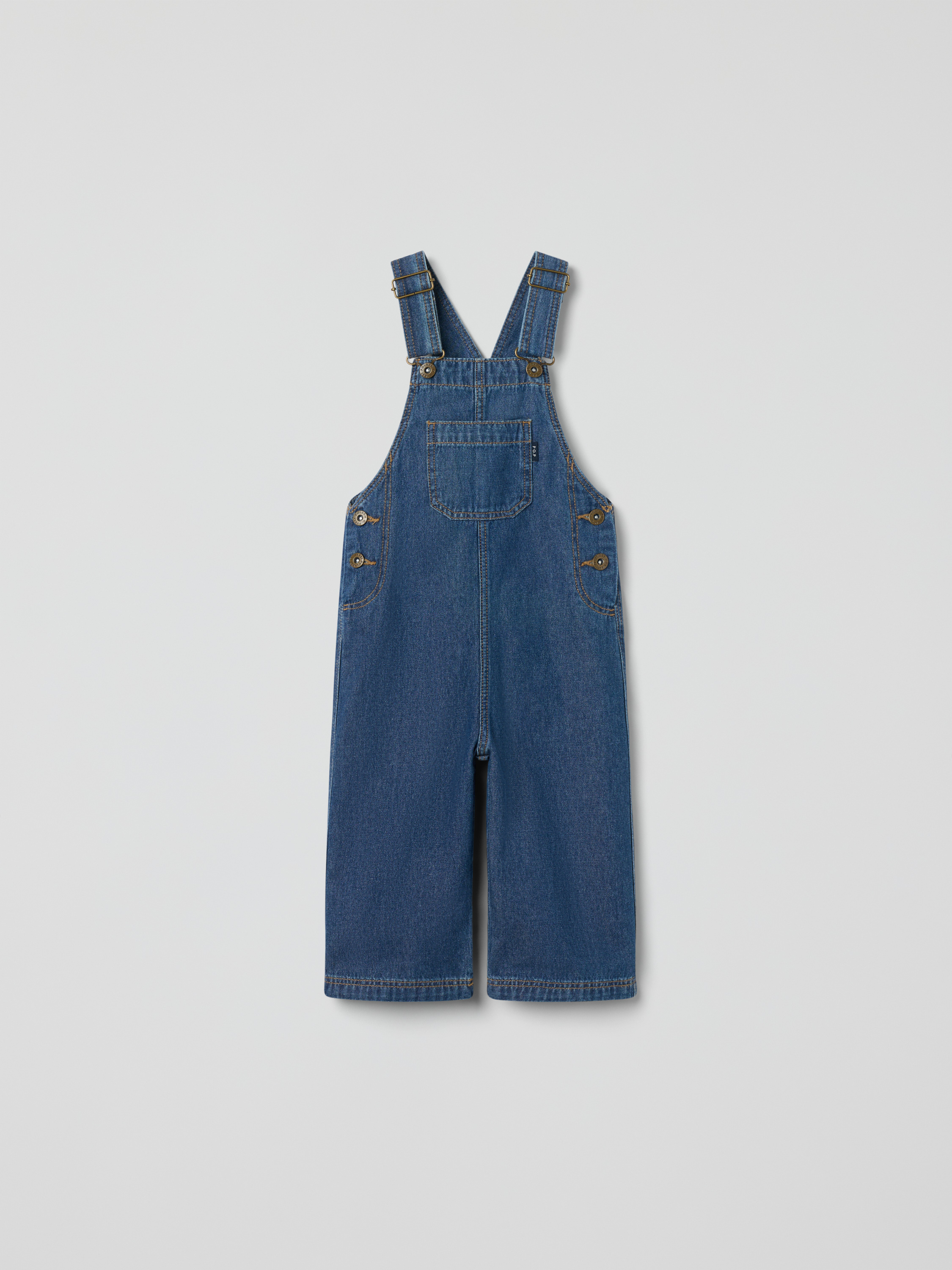 Hängselbyxa denim | barnklader - klader - underdelar - jeans | BabyMode