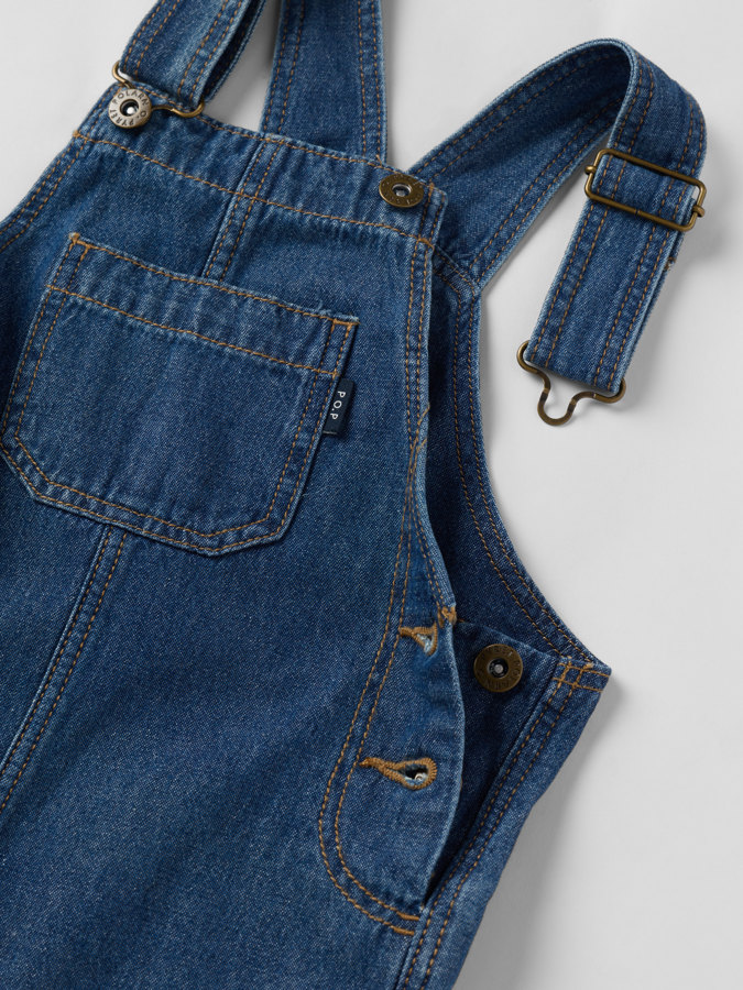 Hängselbyxa denim