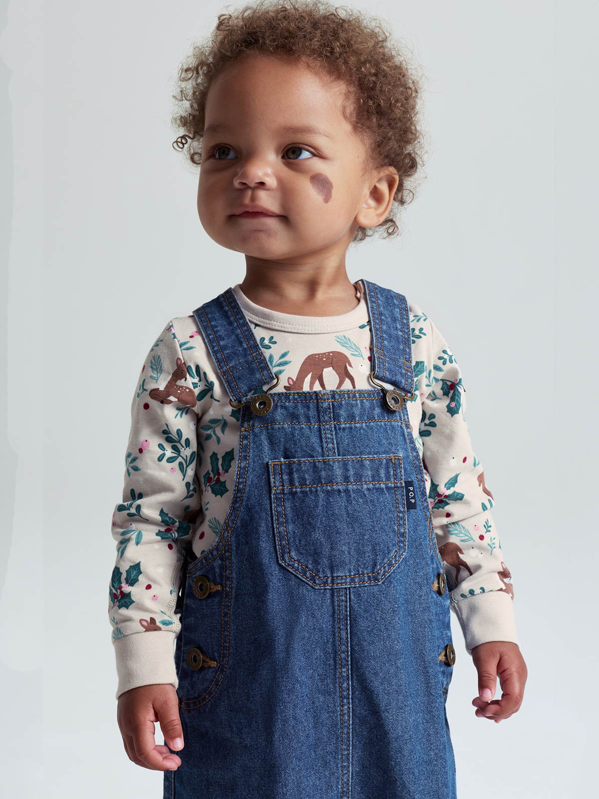 Hängselklänning denim