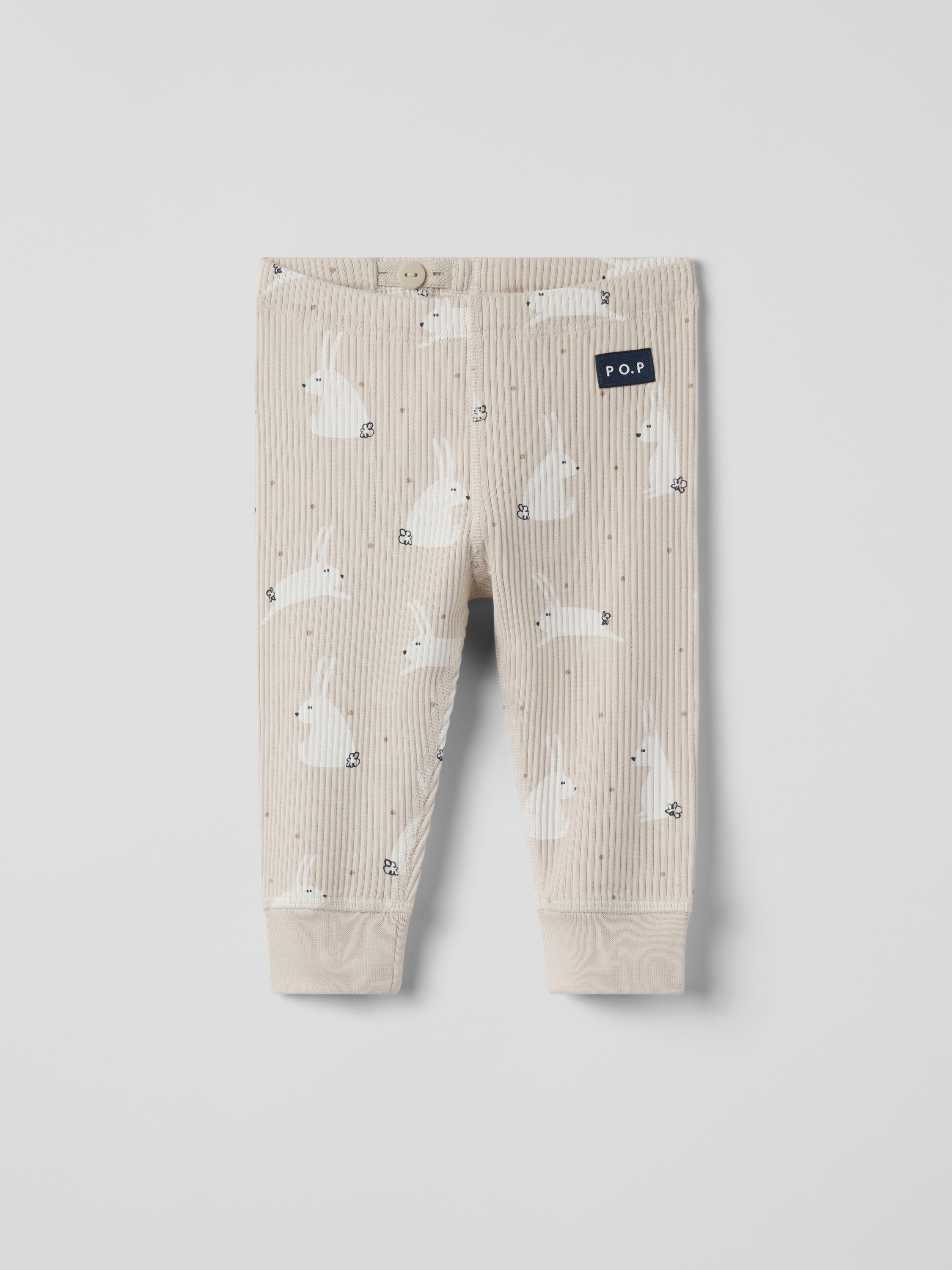 Ribbad byxa kaniner | barnklader - klader - underdelar - byxor | BabyMode