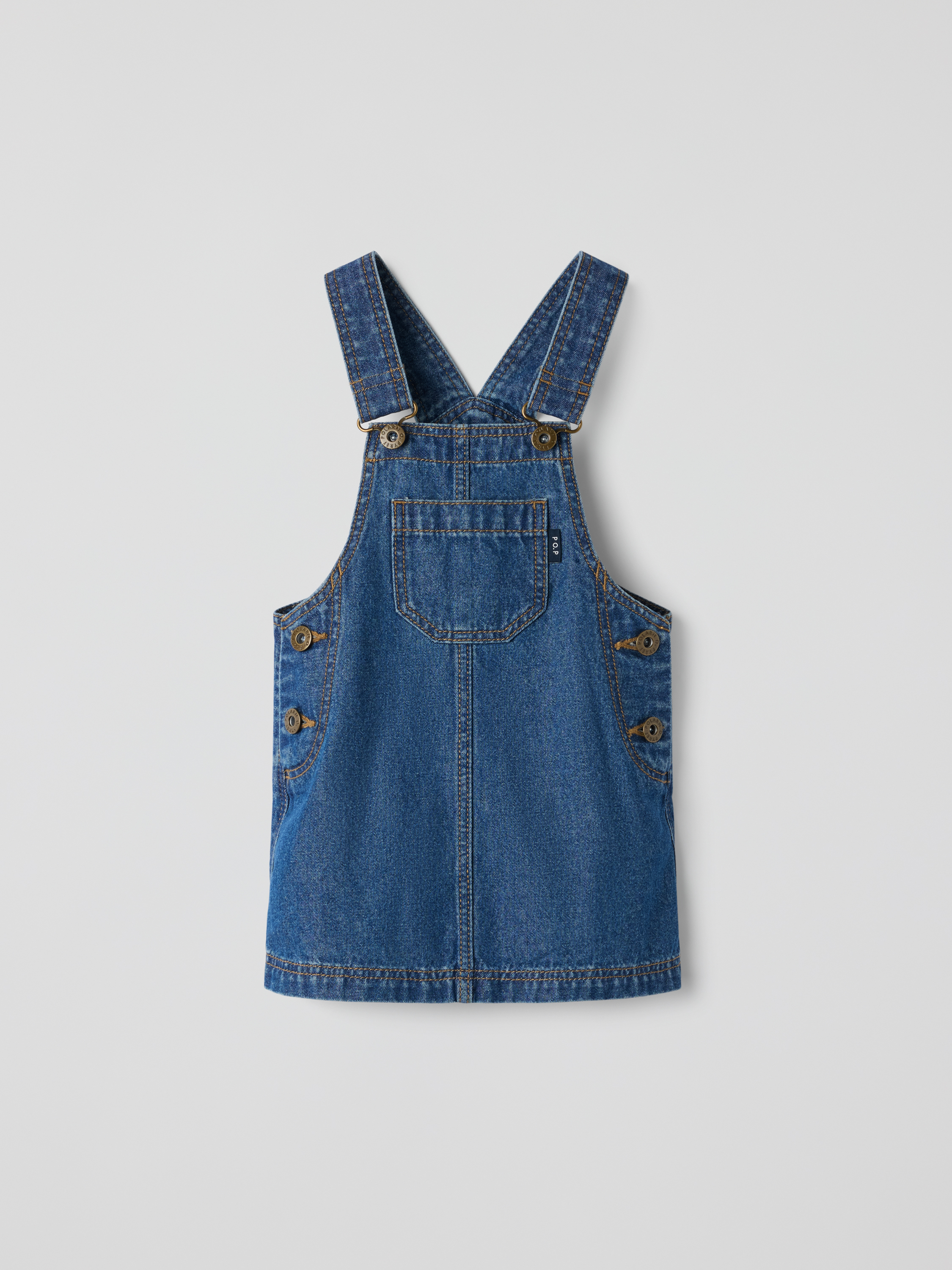 Hängselklänning denim