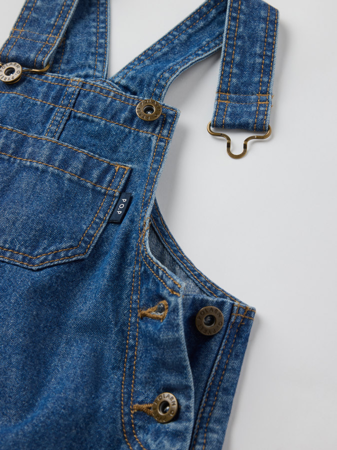 Hängselkjol denim