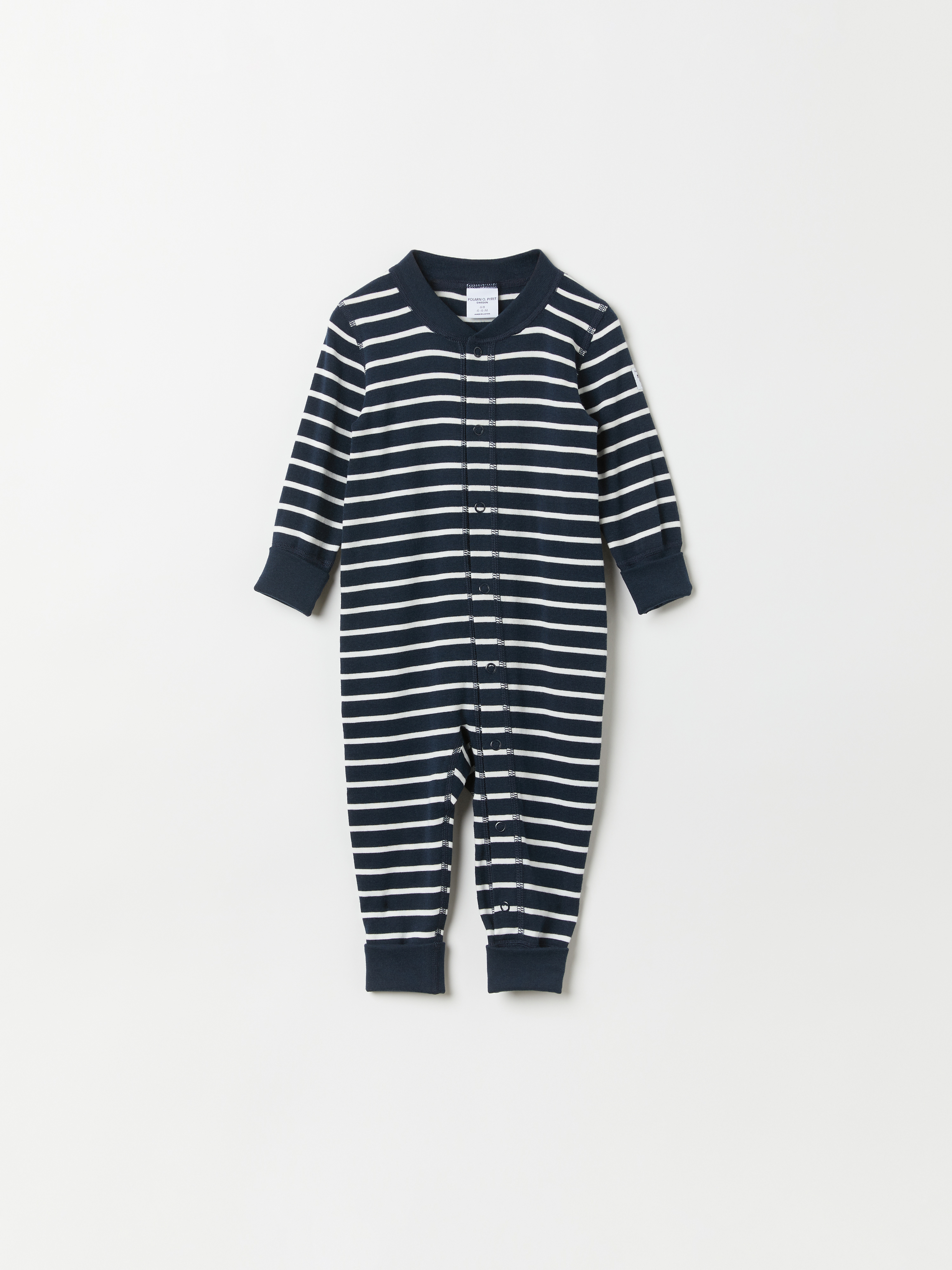 Trikåoverall randig | barnklader - klader - sparkdrakt-overall | BabyMode