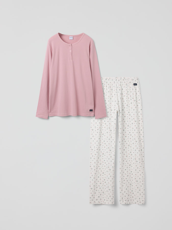 Tvådelad vuxen pyjamas