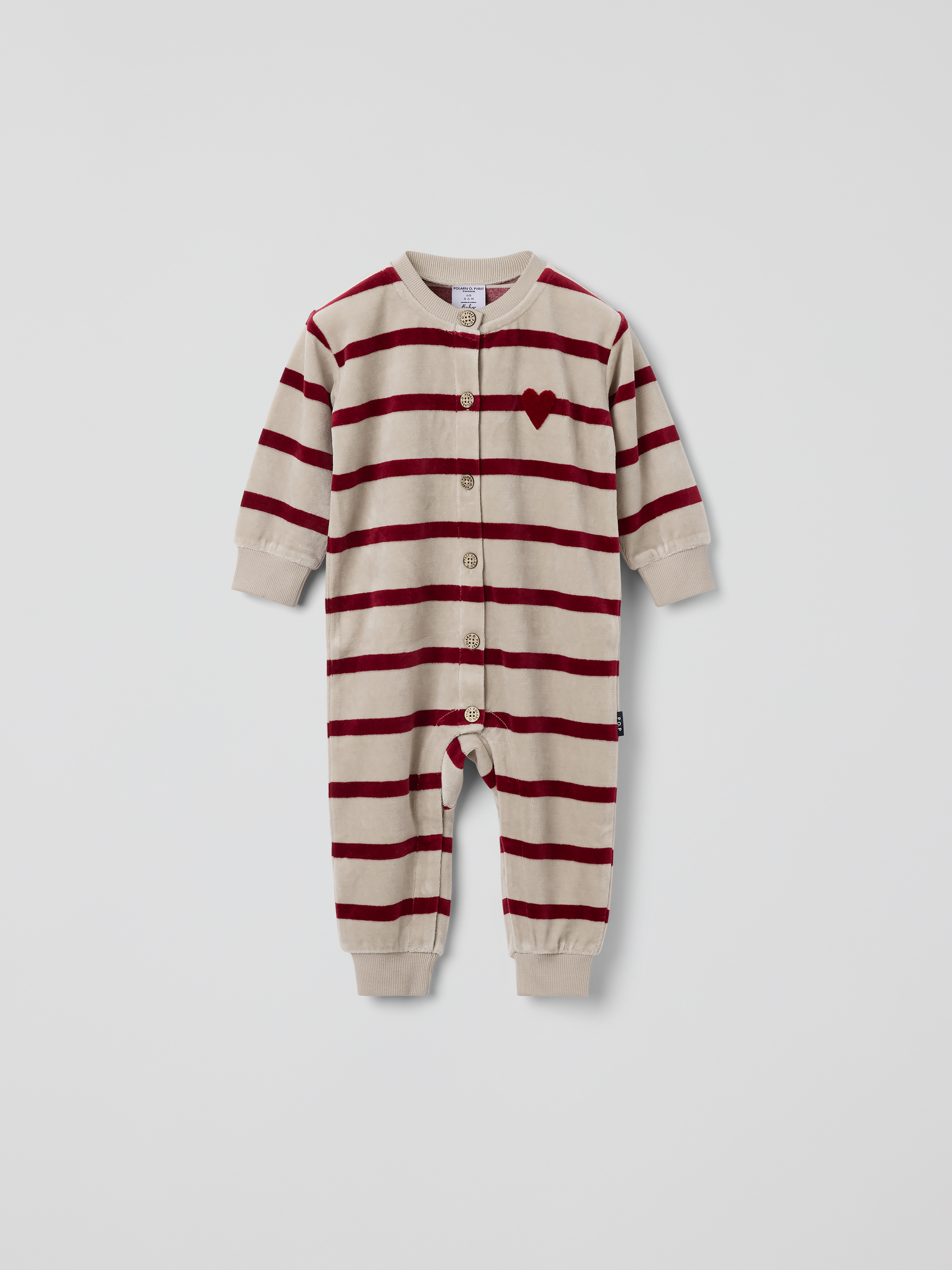 Velouroverall randig | barnklader - klader - sparkdrakt-overall | BabyMode