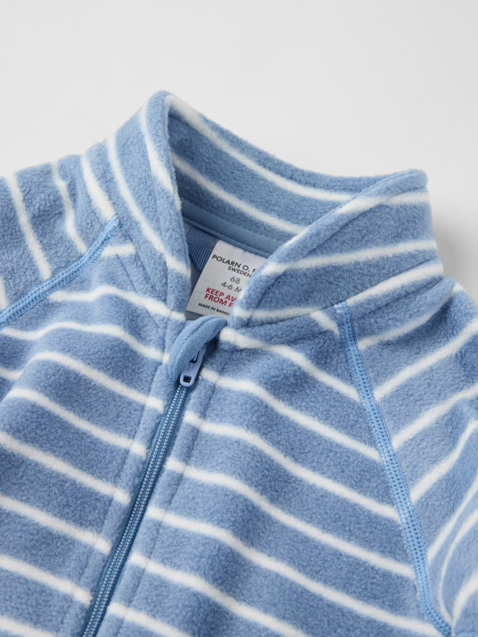 Fleeceoverall randig