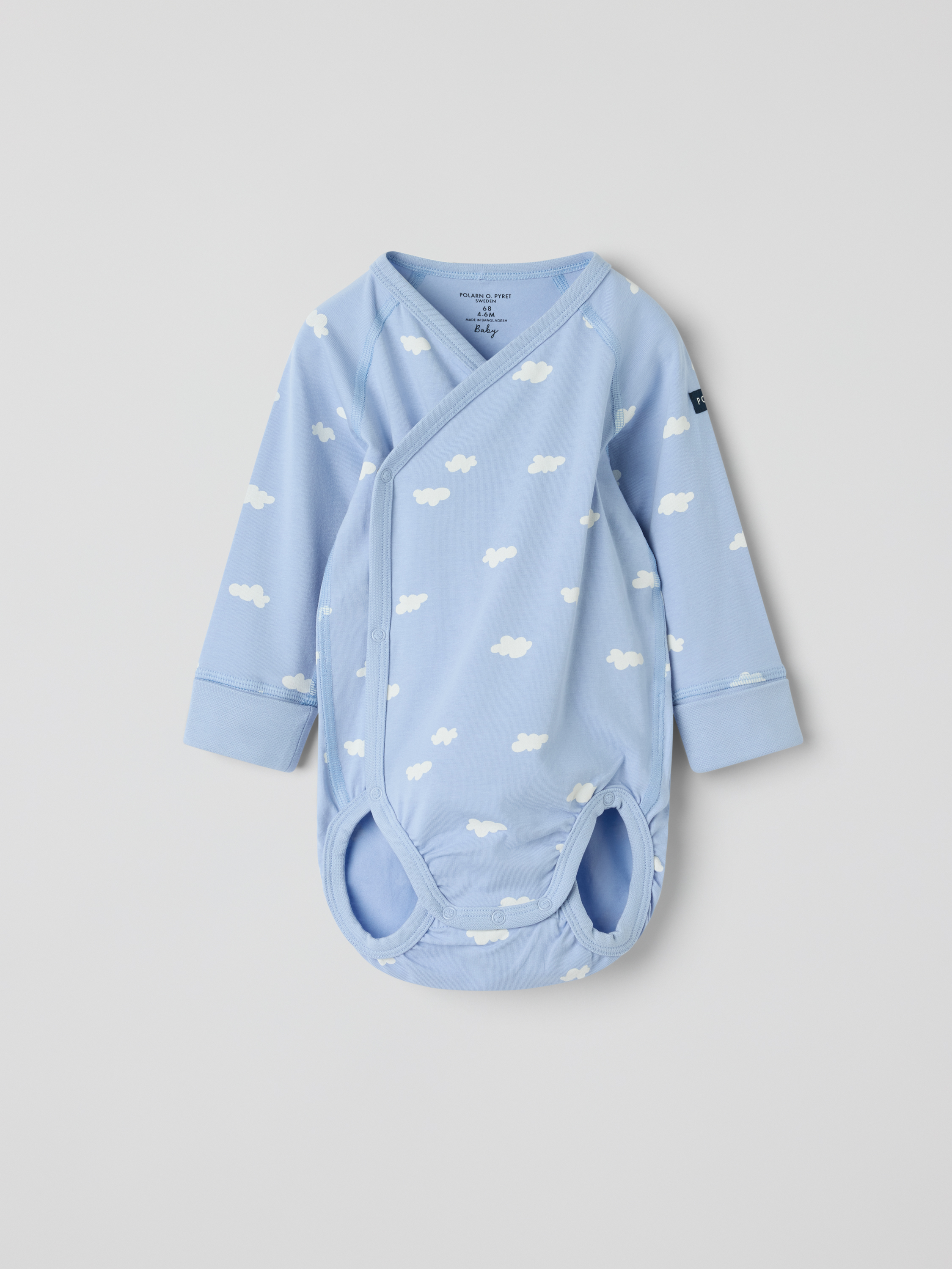 Förlängningsbar omlottbody moln | barnklader - klader - bodys | BabyMode