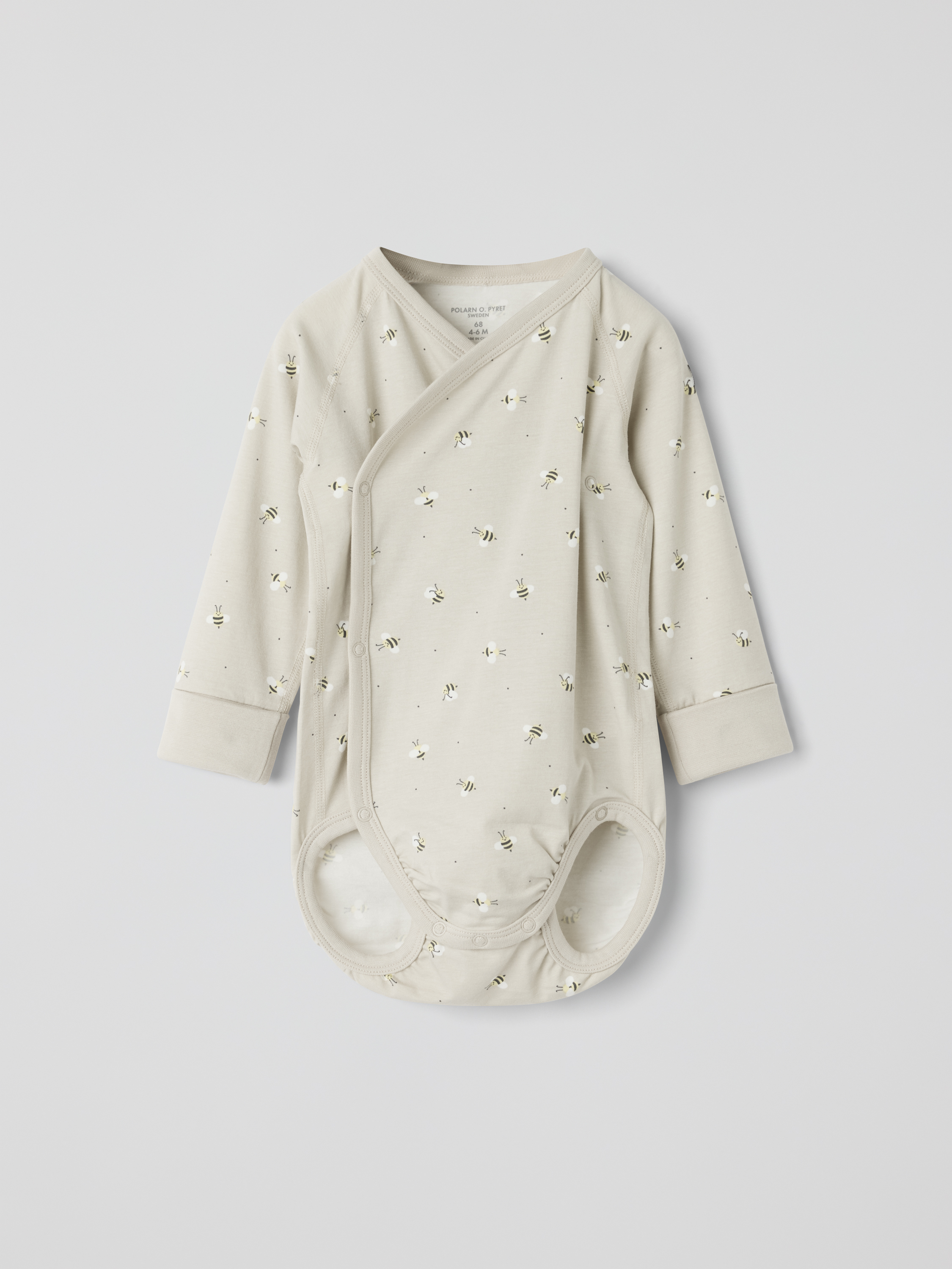 Förlängningsbar omlottbody bin | barnklader - klader - bodys | BabyMode