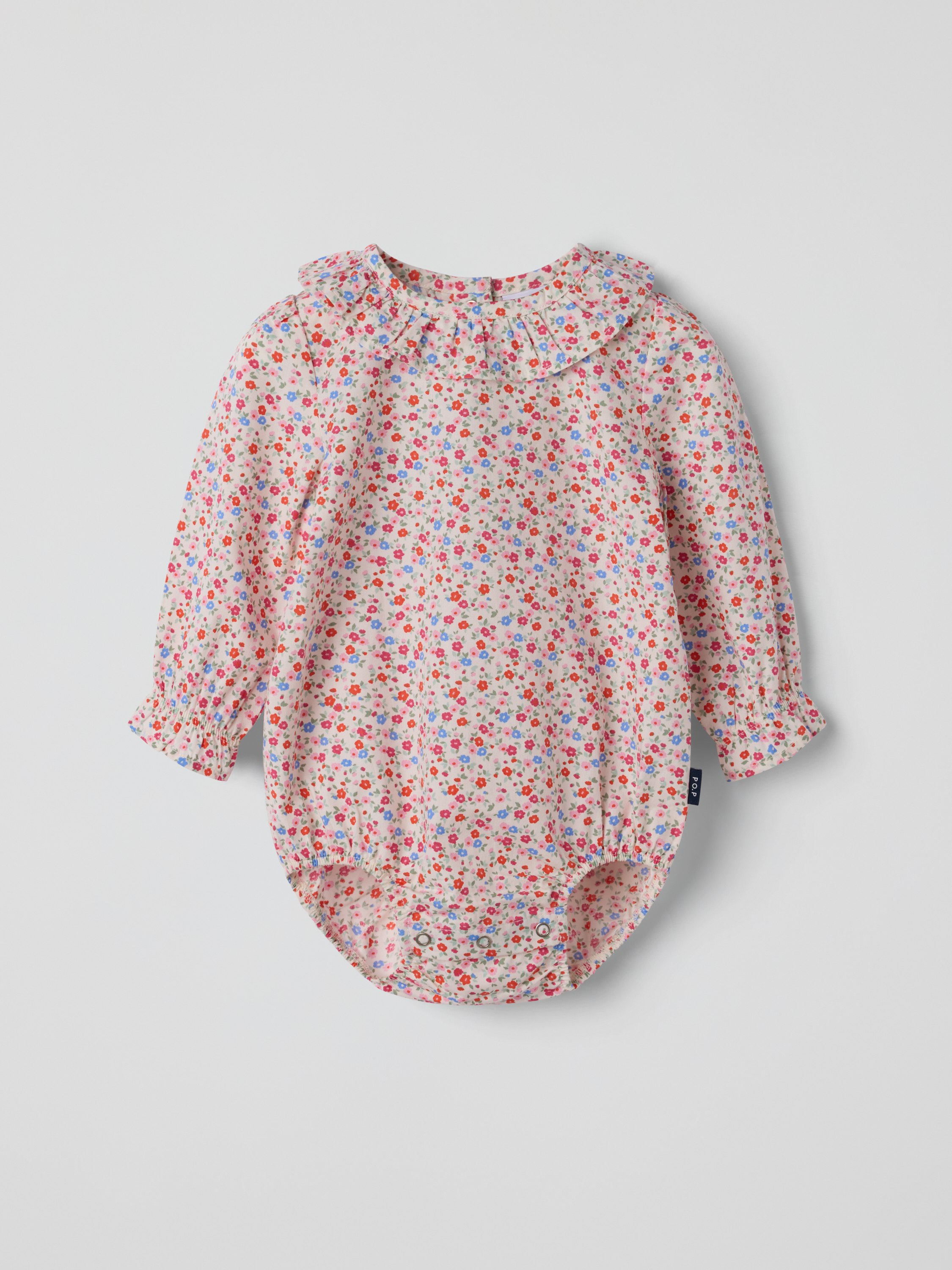 Långärmad body blommig | barnklader - klader - bodys | BabyMode