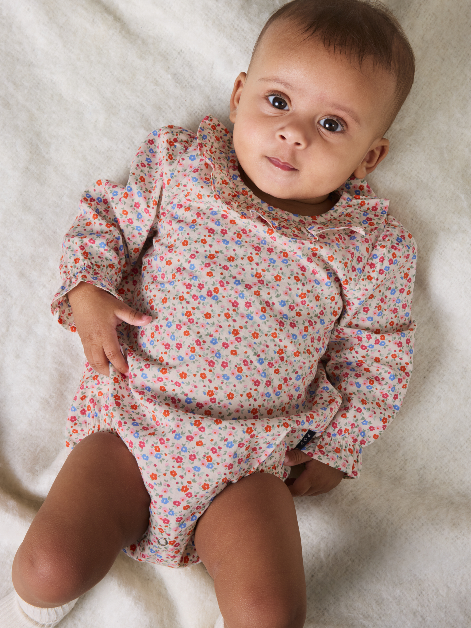 Långärmad body blommig | barnklader - klader - bodys | BabyMode