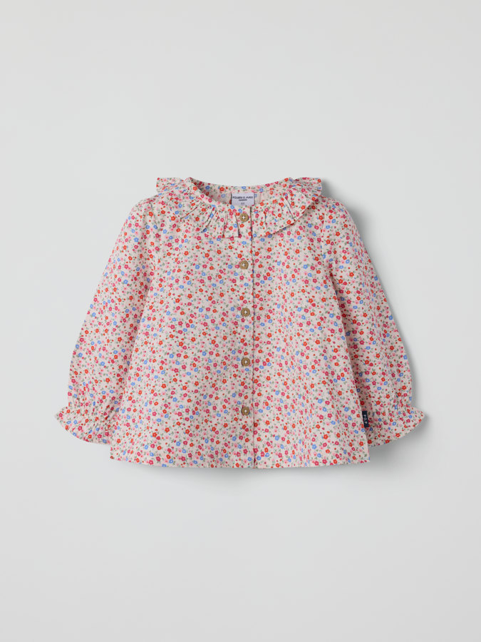 Långärmad body blommig Långärmad body blommig