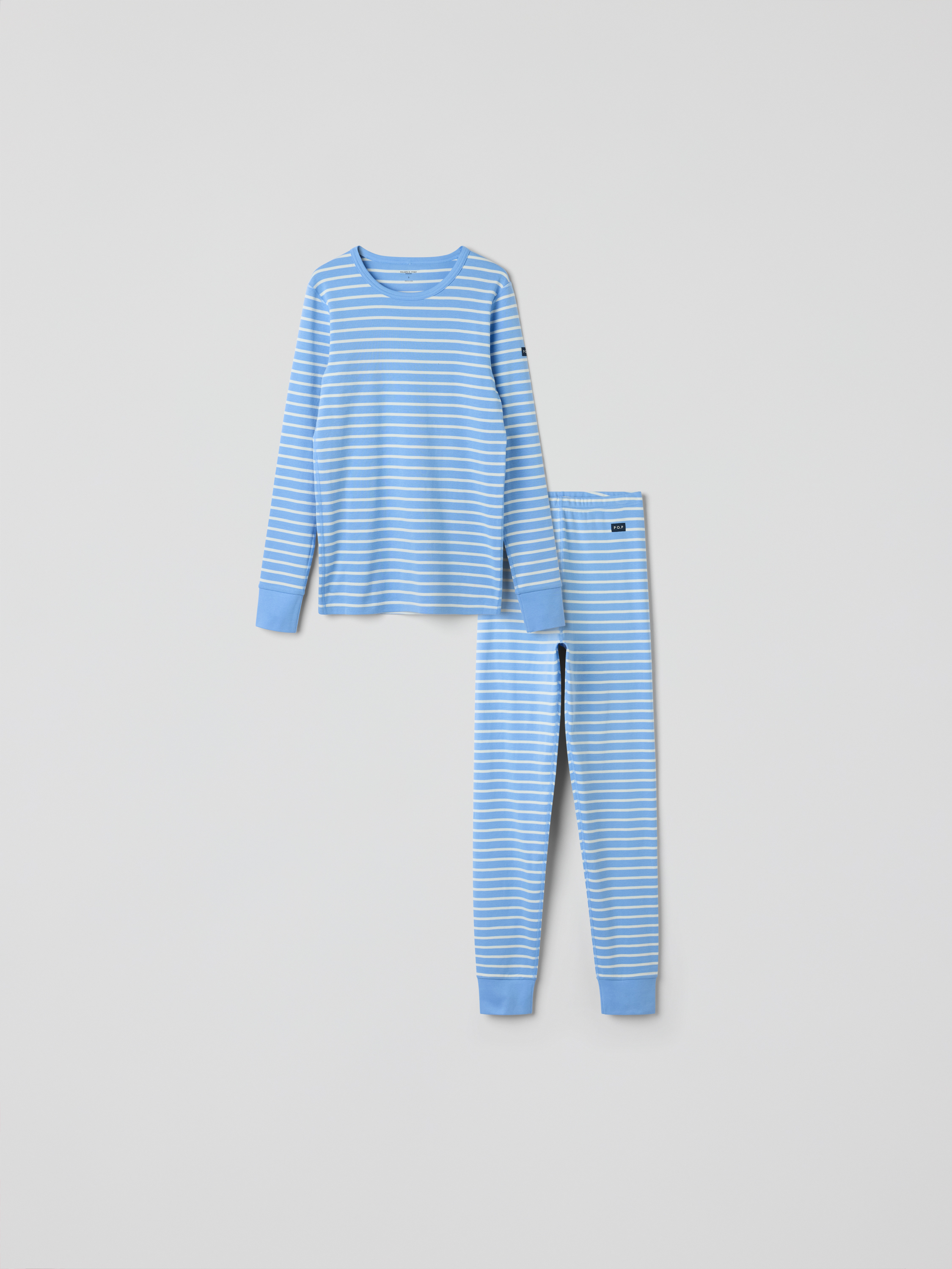 Byxa och tröja randig vuxen | barnklader - pyjamas-nattlinnen - pyjamas | BabyMode