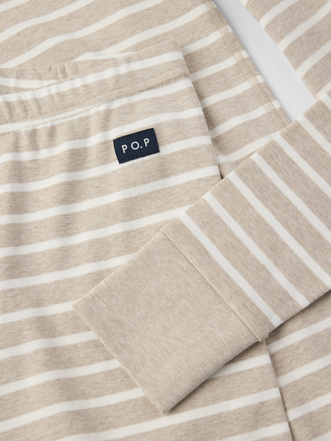 Byxa och tröja randig vuxen