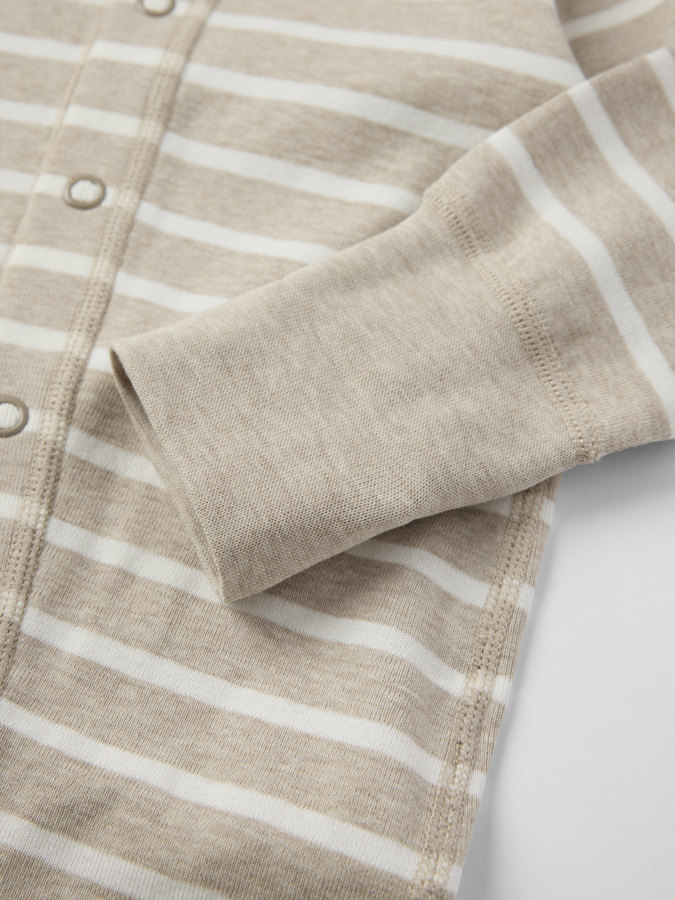 Trikåoverall randig