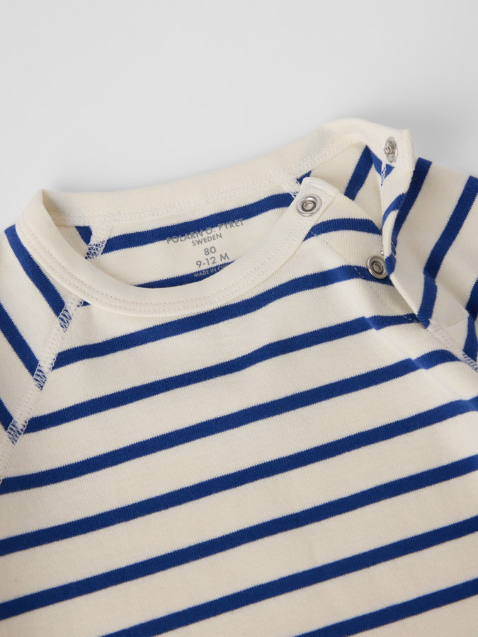 Förlängningsbar body randig