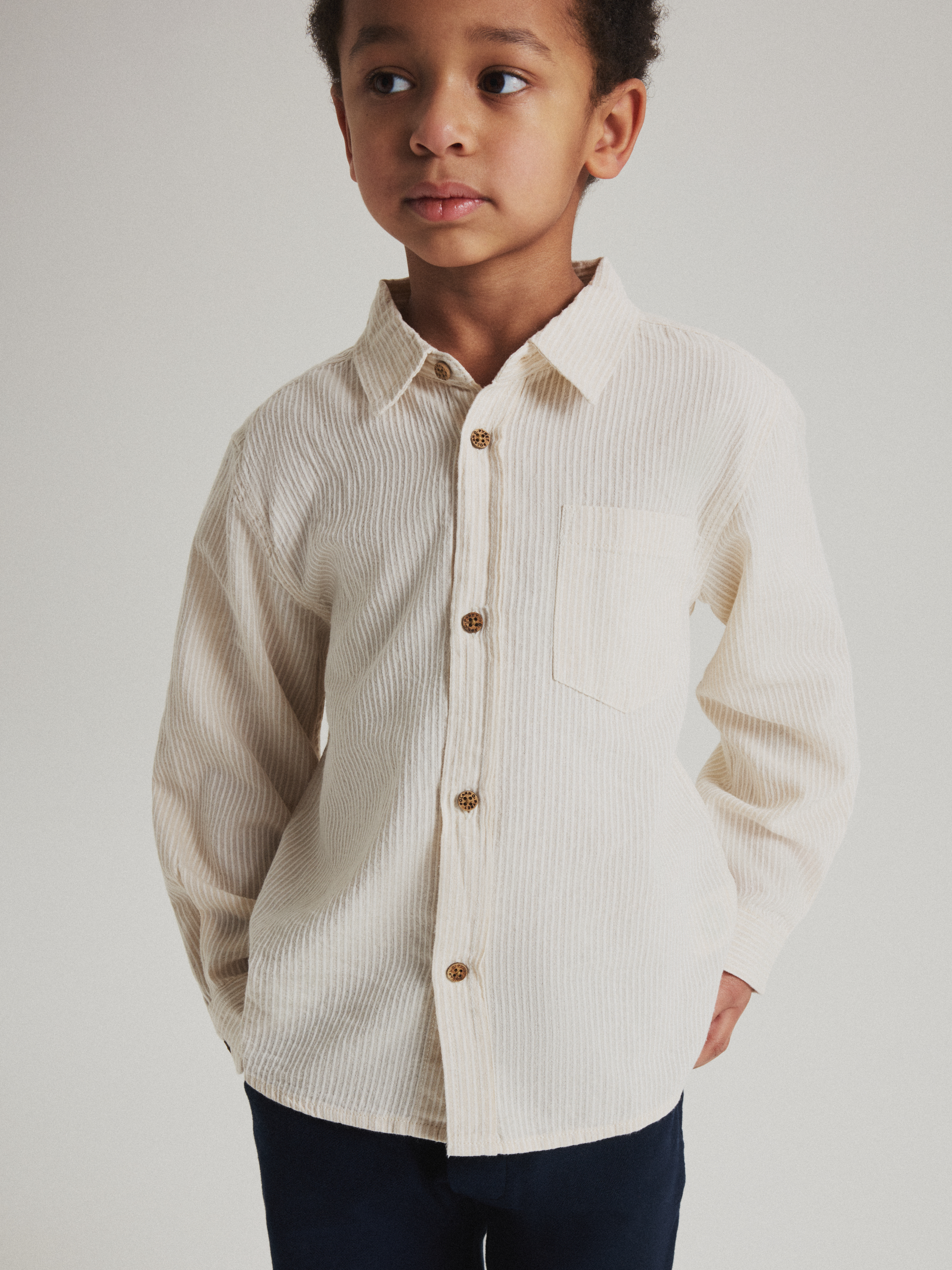 Skjorta randig | barnklader - klader - overdelar - skjortor-blusar | BabyMode