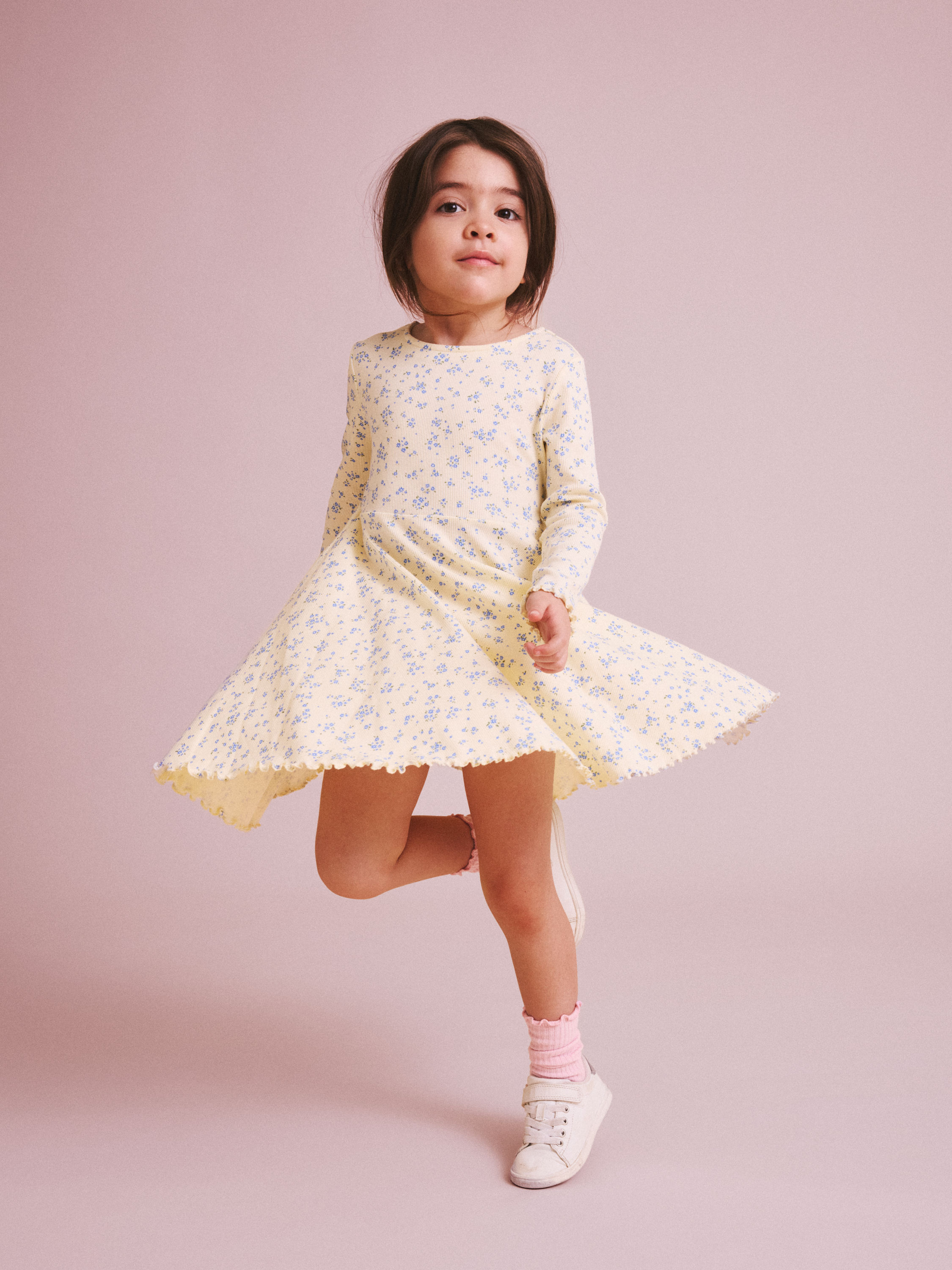 Snurrklänning blommig | barnklader - klader - klanningar | BabyMode