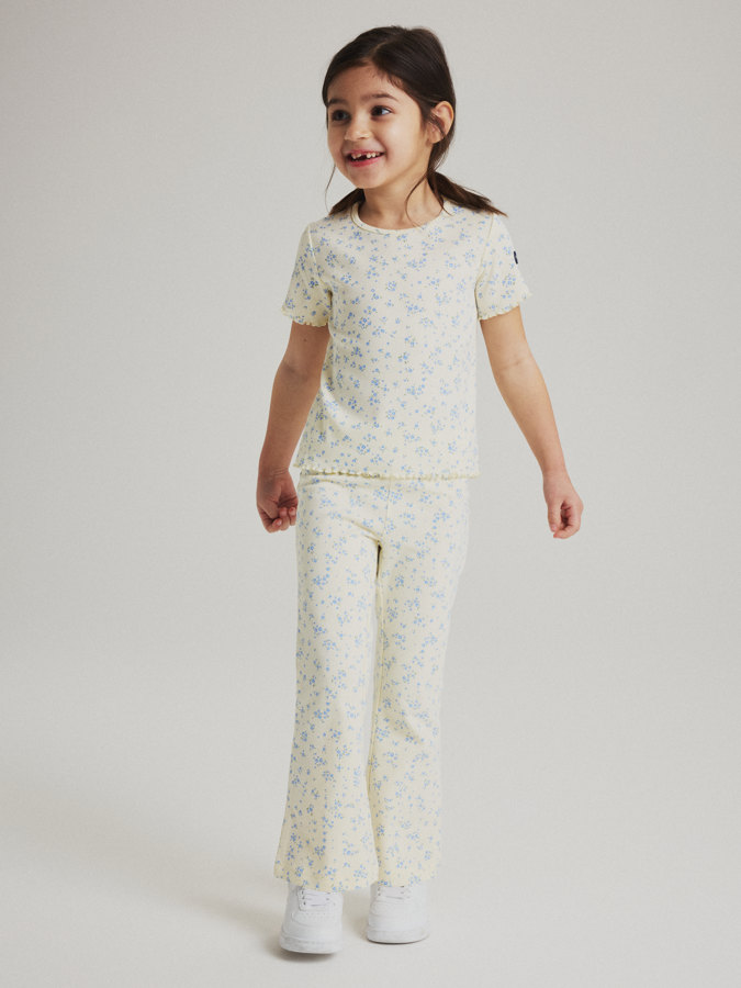 PLAY leggings utsvängda ben blommiga