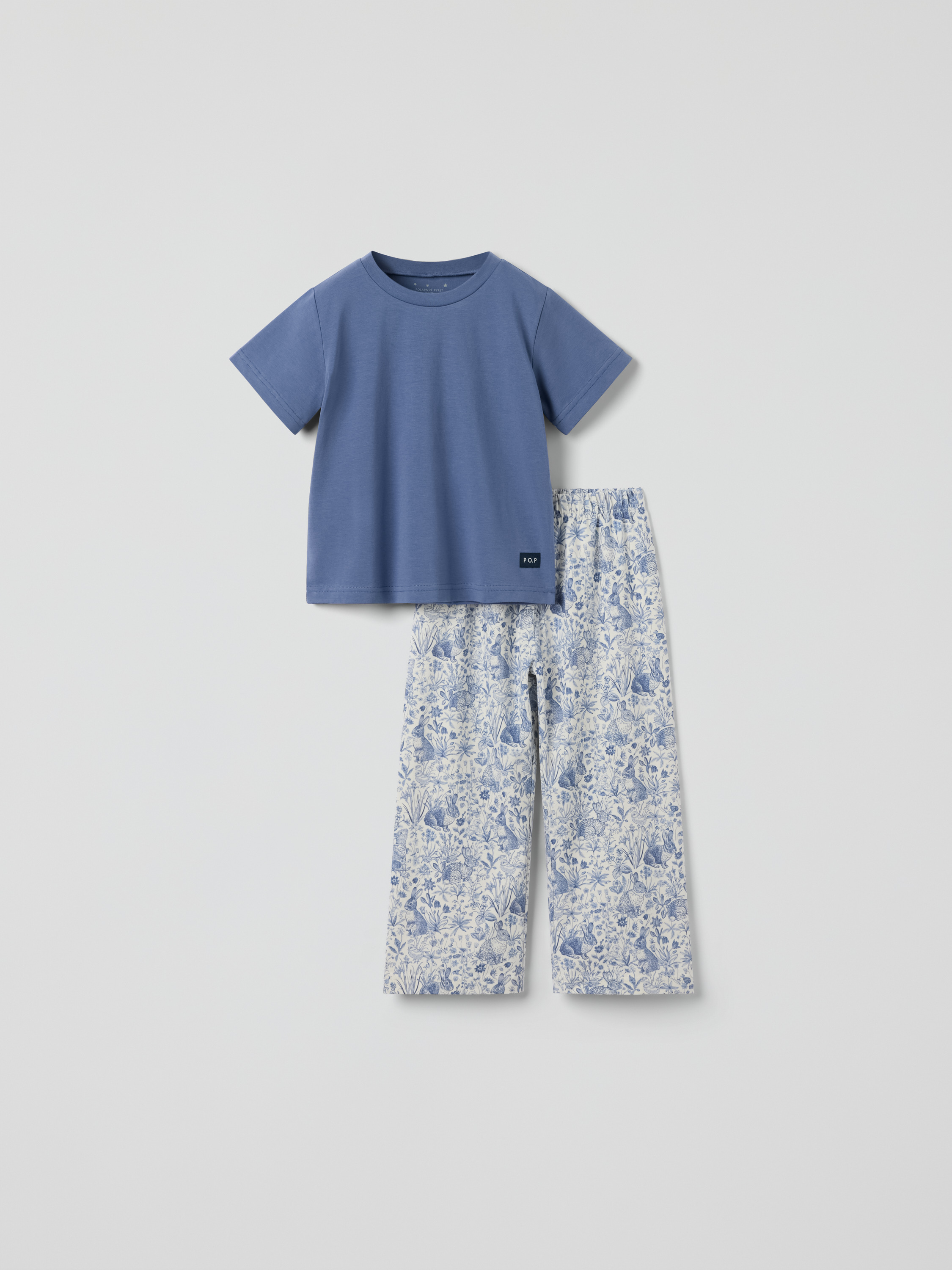 Pyjamas blommig | barnklader - pyjamas-nattlinnen - pyjamas | BabyMode