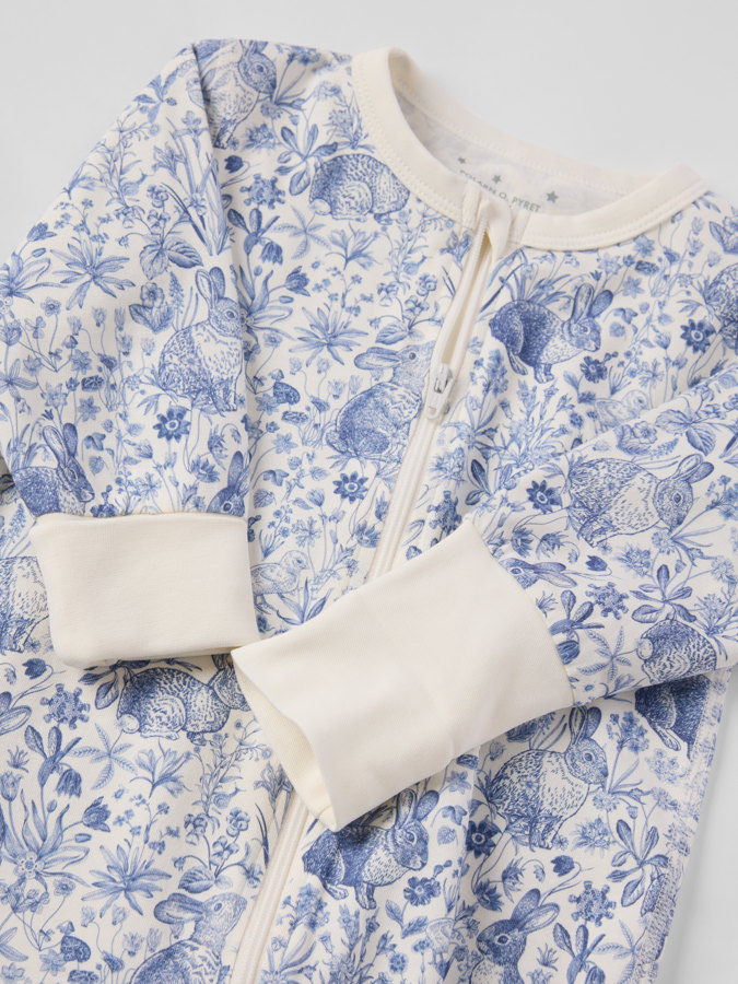 Pyjamasoverall blommig