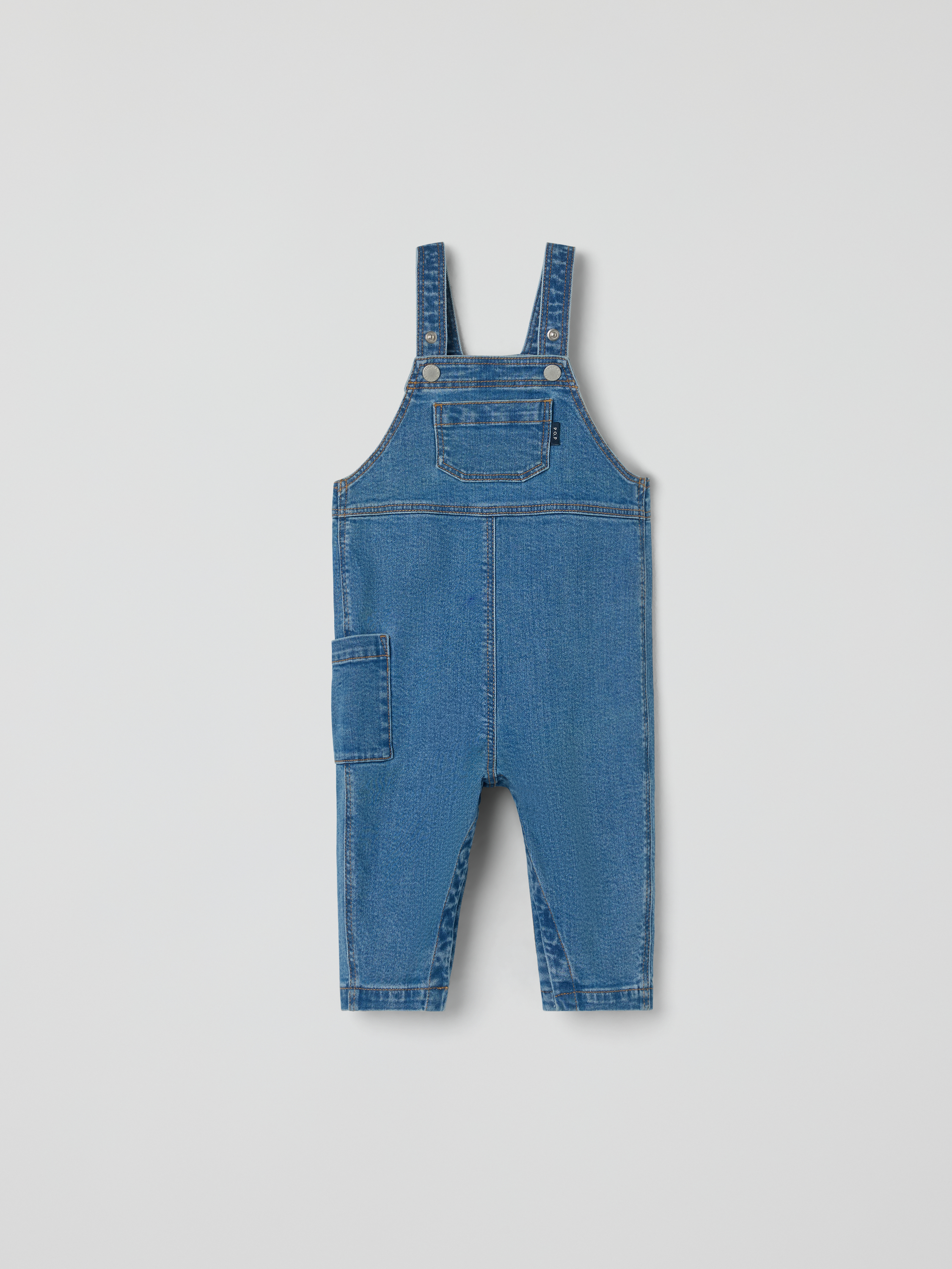 Hängselbyxa denim baby | barnklader - klader - underdelar - byxor | BabyMode