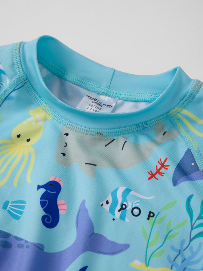 Långärmad UV-tröja undervattensdjur