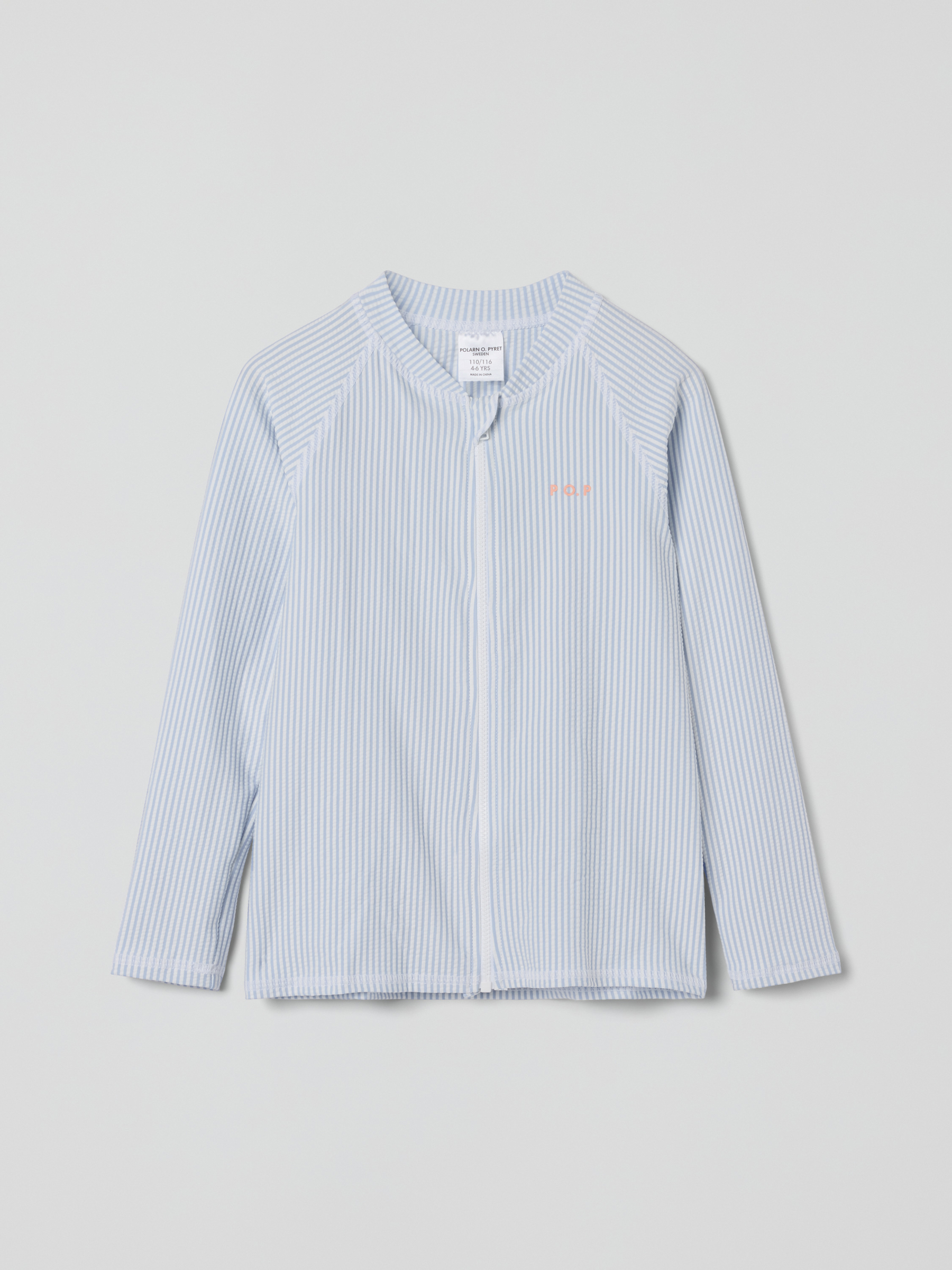 UV-tröja med dragkedja randig | barnklader - badklader-uv-klader - uv-klader | BabyMode