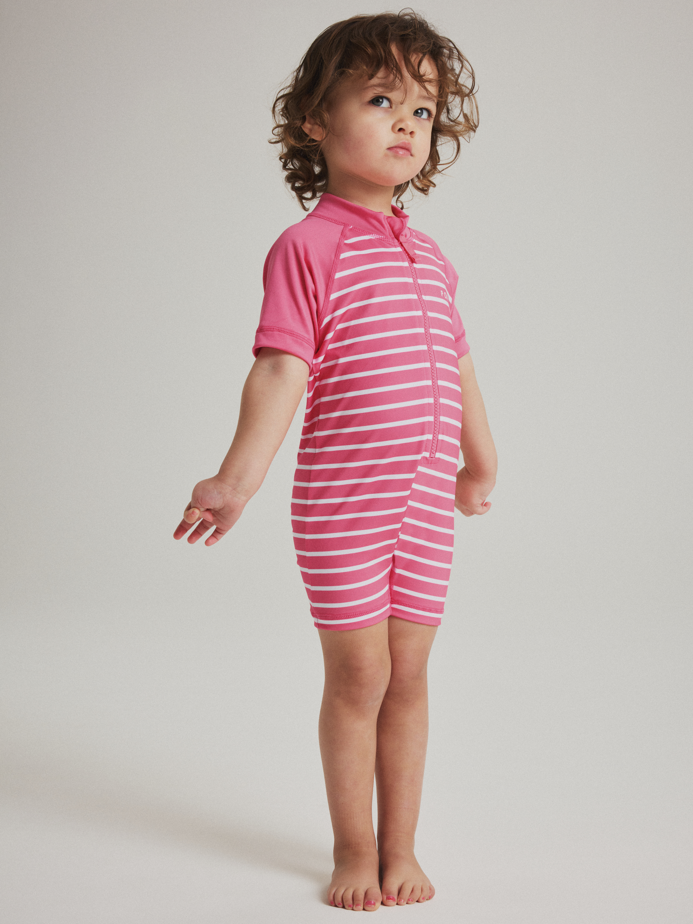 Kortärmad UV-dräkt randig | barnklader - badklader-uv-klader - uv-klader | BabyMode