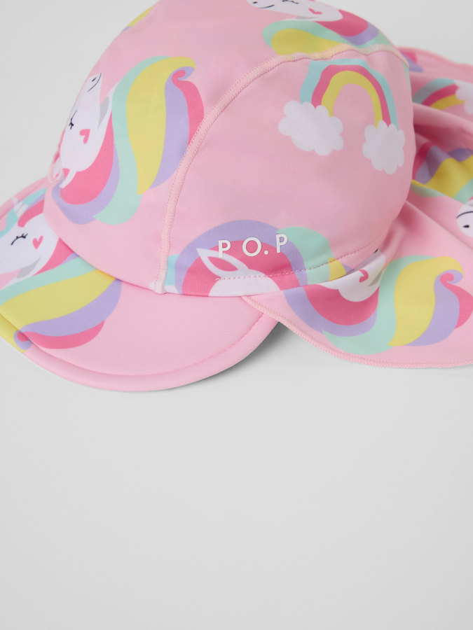 UV-keps med nackskydd enhörningar UV-keps med nackskydd enhörningar