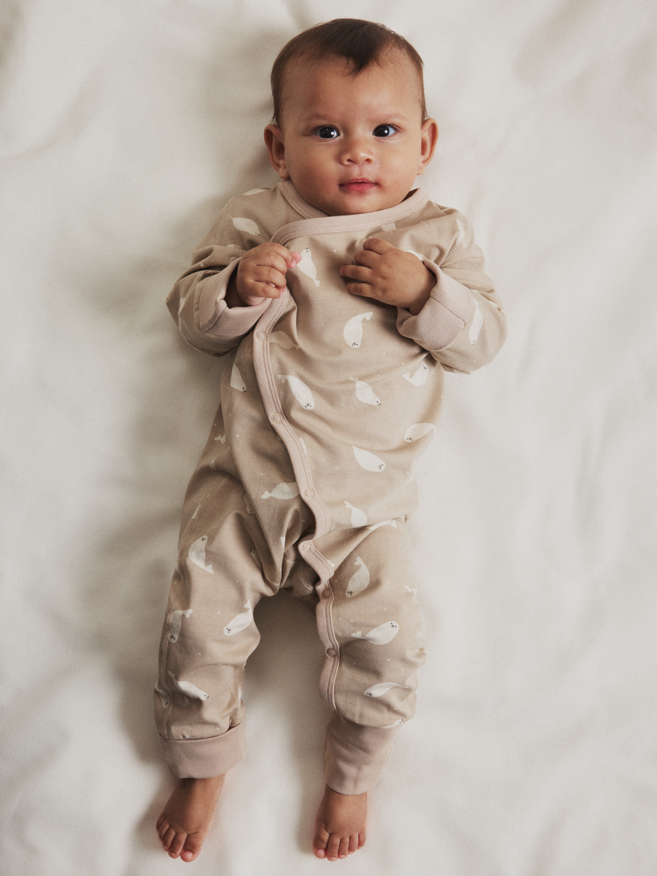 Omlottoverall sälar | barnklader - klader - sparkdrakt-overall | BabyMode