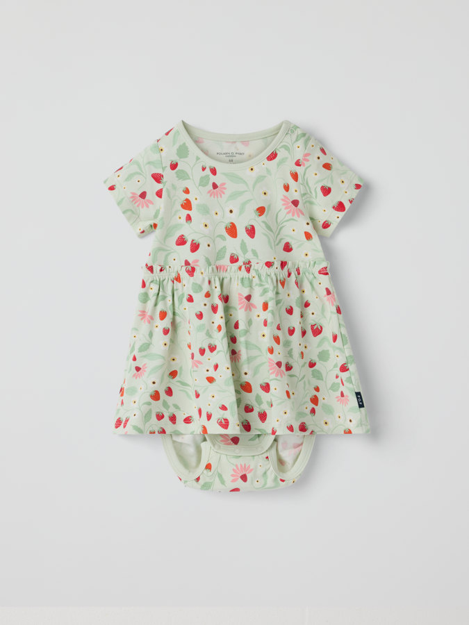 Klänningsbody jordgubbar Klänningsbody jordgubbar